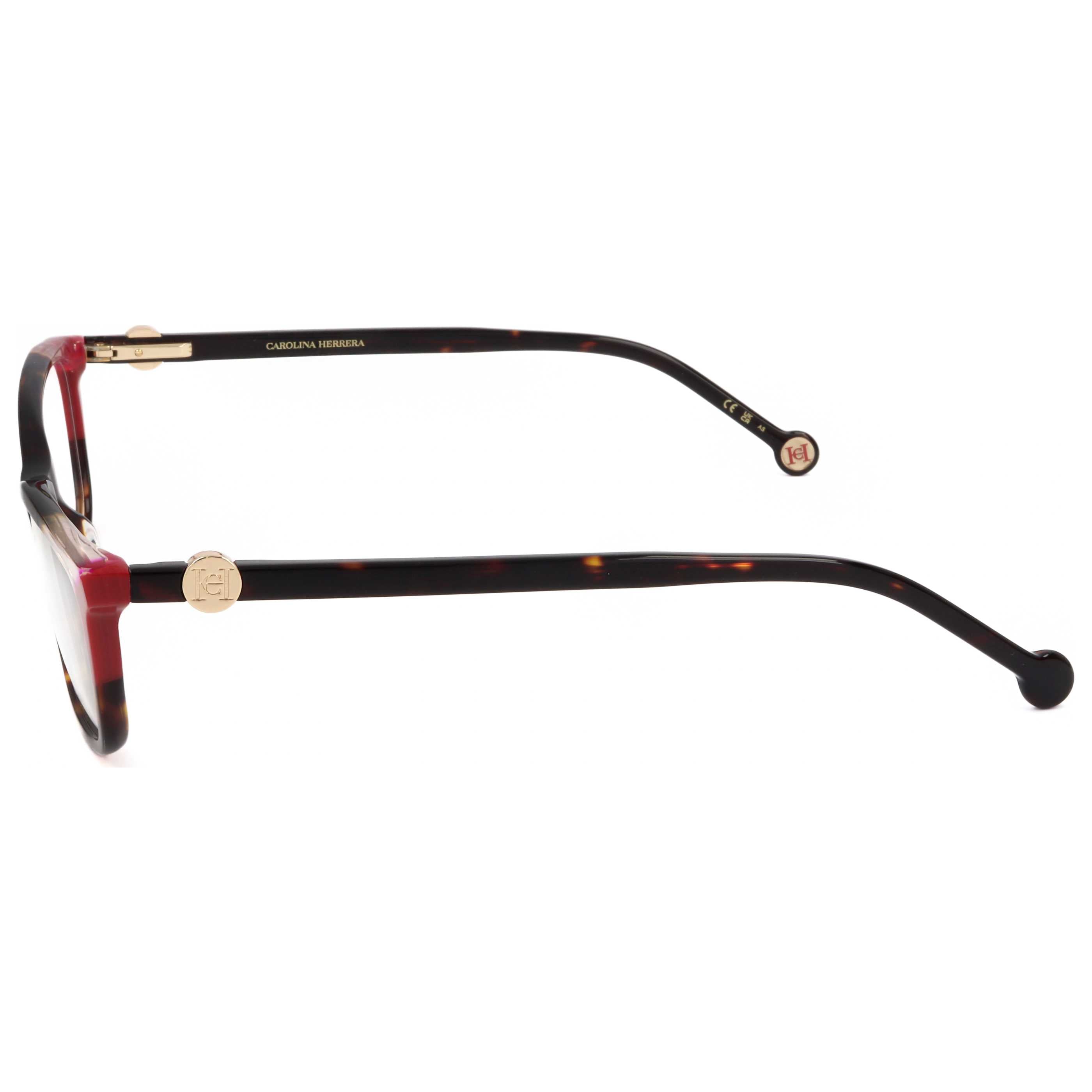 משקפי ראייה Carolina Herrera דגם Her0114 לנשים 54 מ״מ בצבע הוואנה אדום
