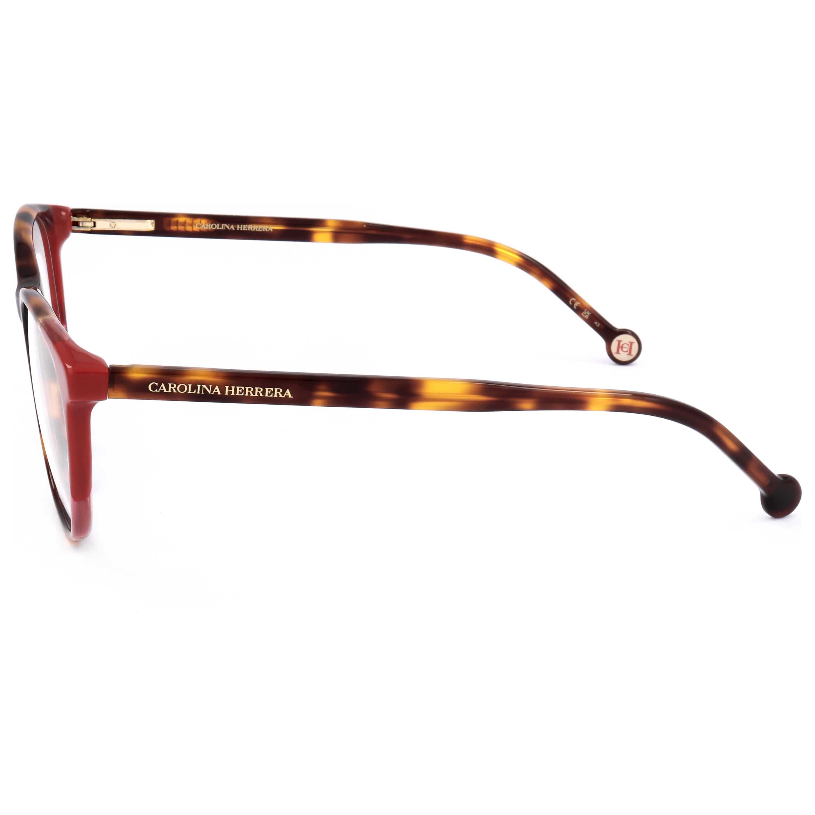 משקפי ראייה Carolina Herrera דגם Her0123 לנשים 54 מ״מ בצבע הוואנה אדום