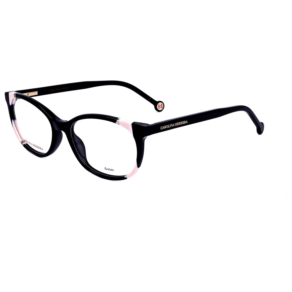 משקפי ראייה Carolina Herrera דגם Her0125 לנשים 53 מ״מ בצבע שחור Nude