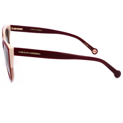 משקפי שמש Carolina Herrera דגם HER0144-S-R9S-53 לנשים 53 מ״מ בצבע Burgundy Beige