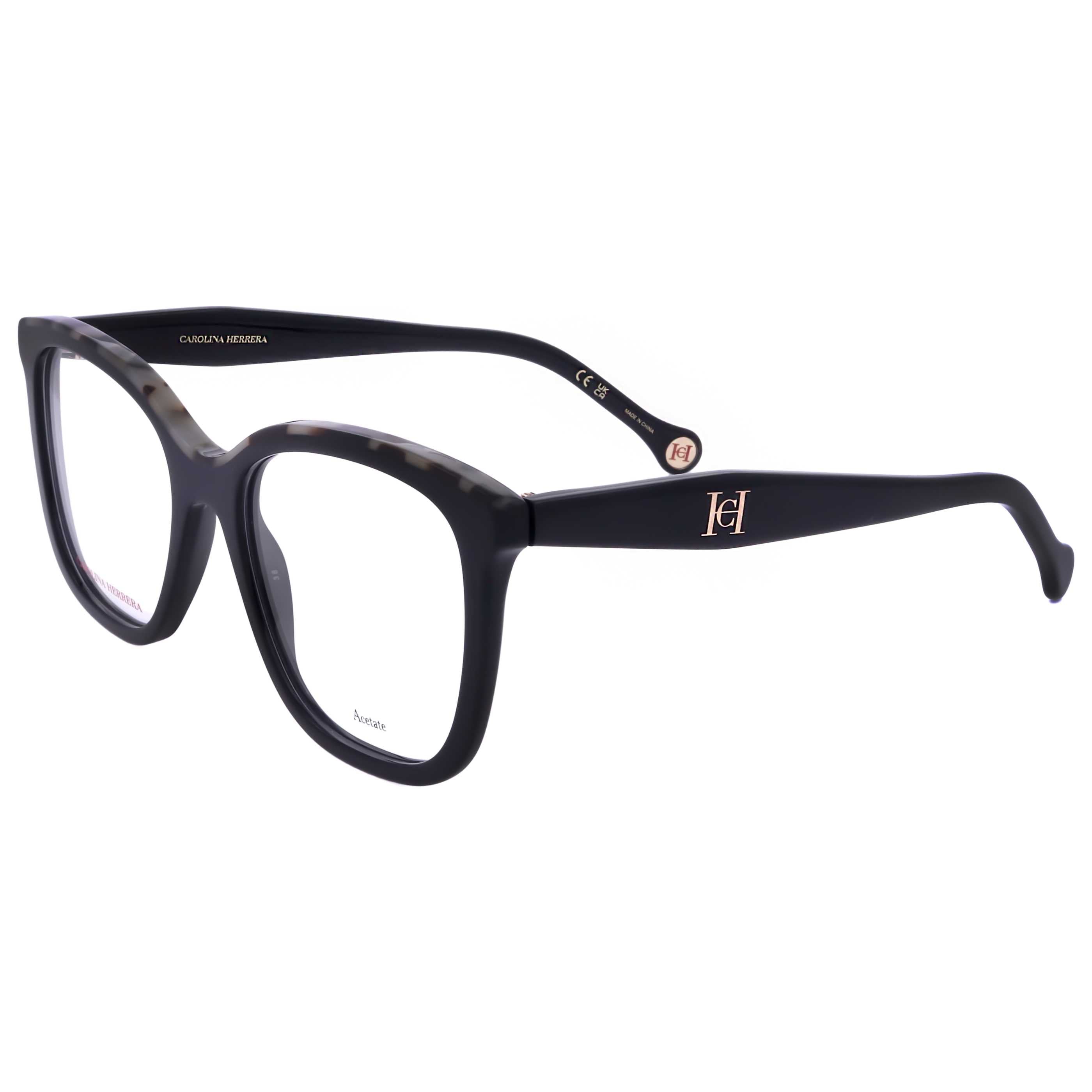 משקפי ראייה Carolina Herrera דגם Her0146 לנשים 52 מ״מ בצבע שחור הוואנה