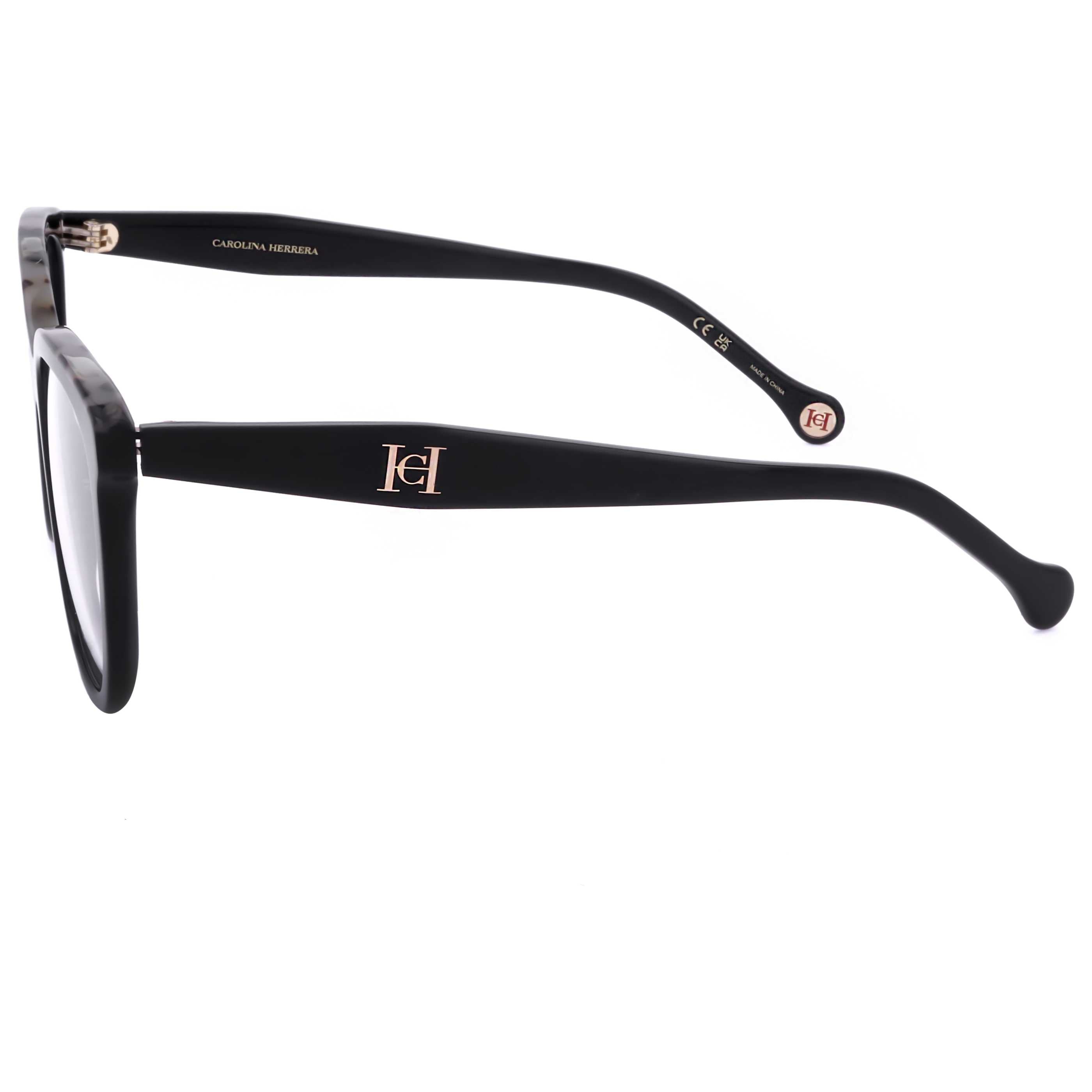 משקפי ראייה Carolina Herrera דגם Her0146 לנשים 52 מ״מ בצבע שחור הוואנה