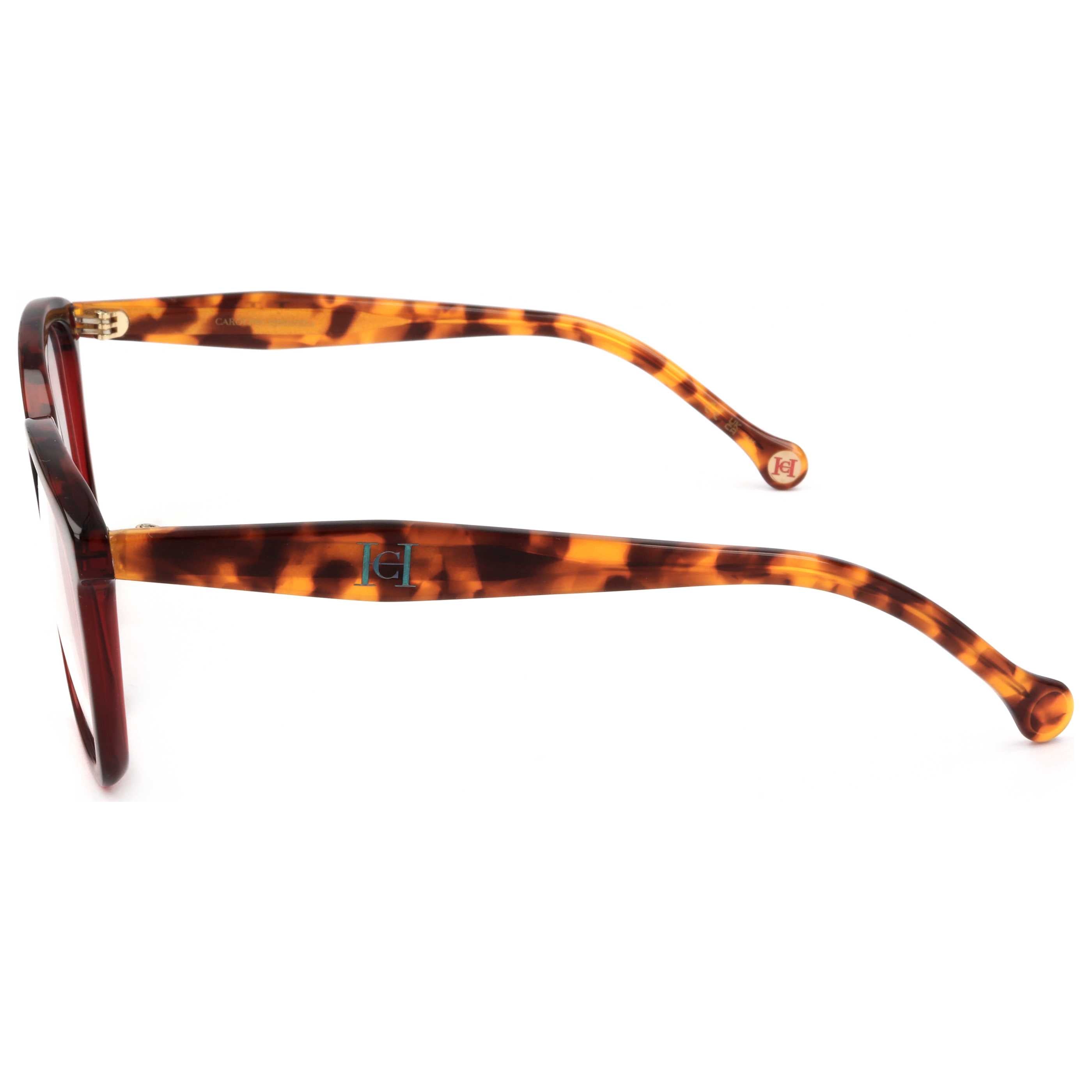 משקפי ראייה Carolina Herrera דגם Her0146 לנשים 52 מ״מ בצבע בורדו הוואנה