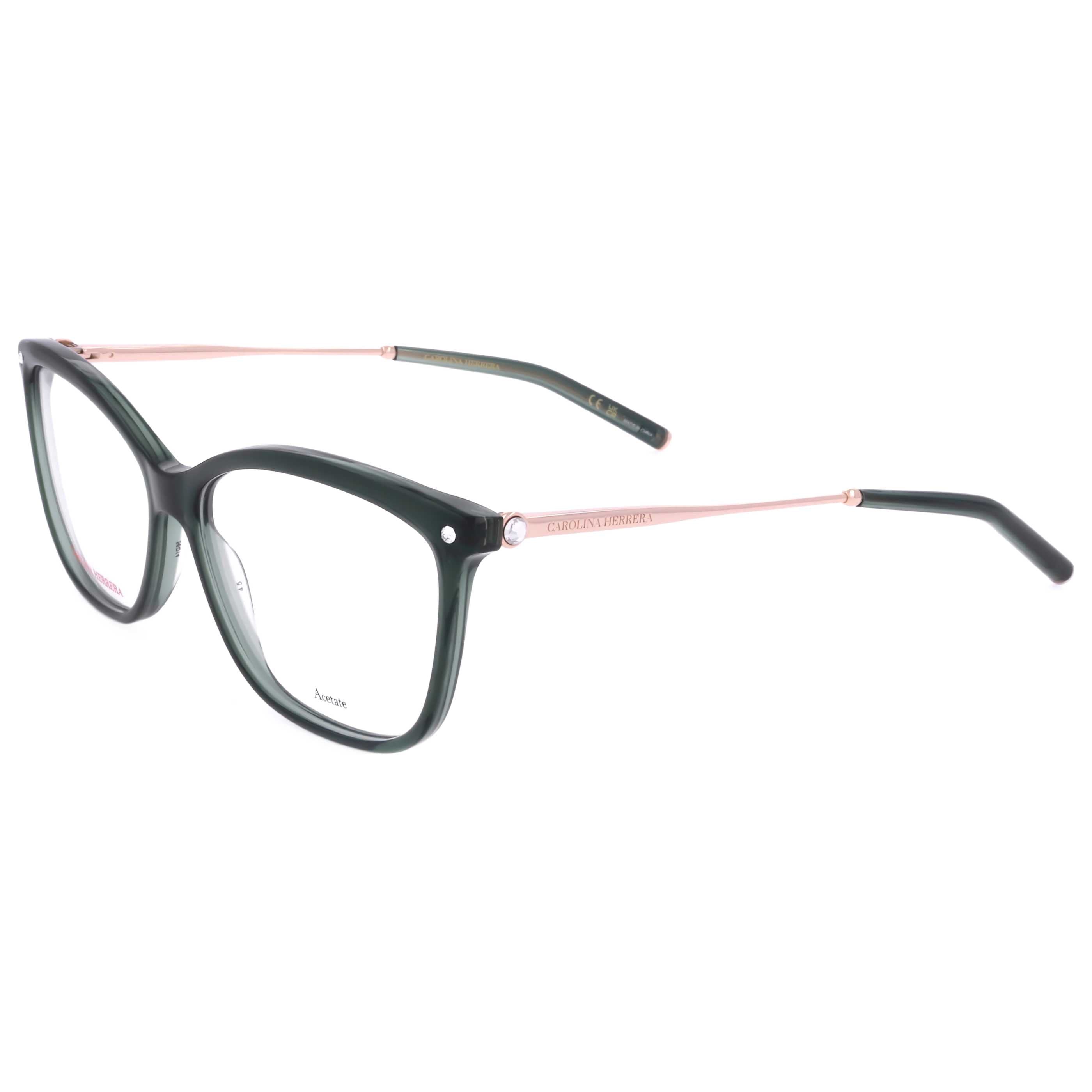 משקפי ראייה Carolina Herrera דגם Her0154 לנשים 56 מ״מ בצבע אפור Glitter שחור