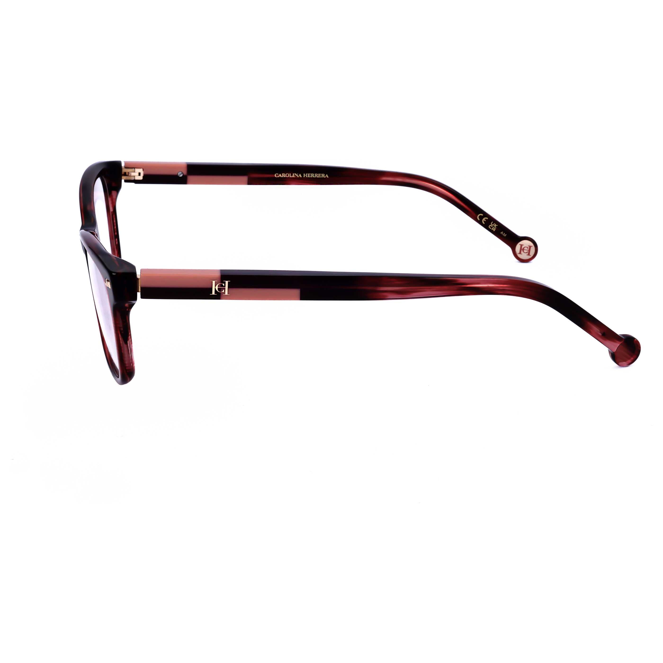 משקפי ראייה Carolina Herrera דגם Her0160 לנשים 54 מ״מ בצבע בורדו Horn