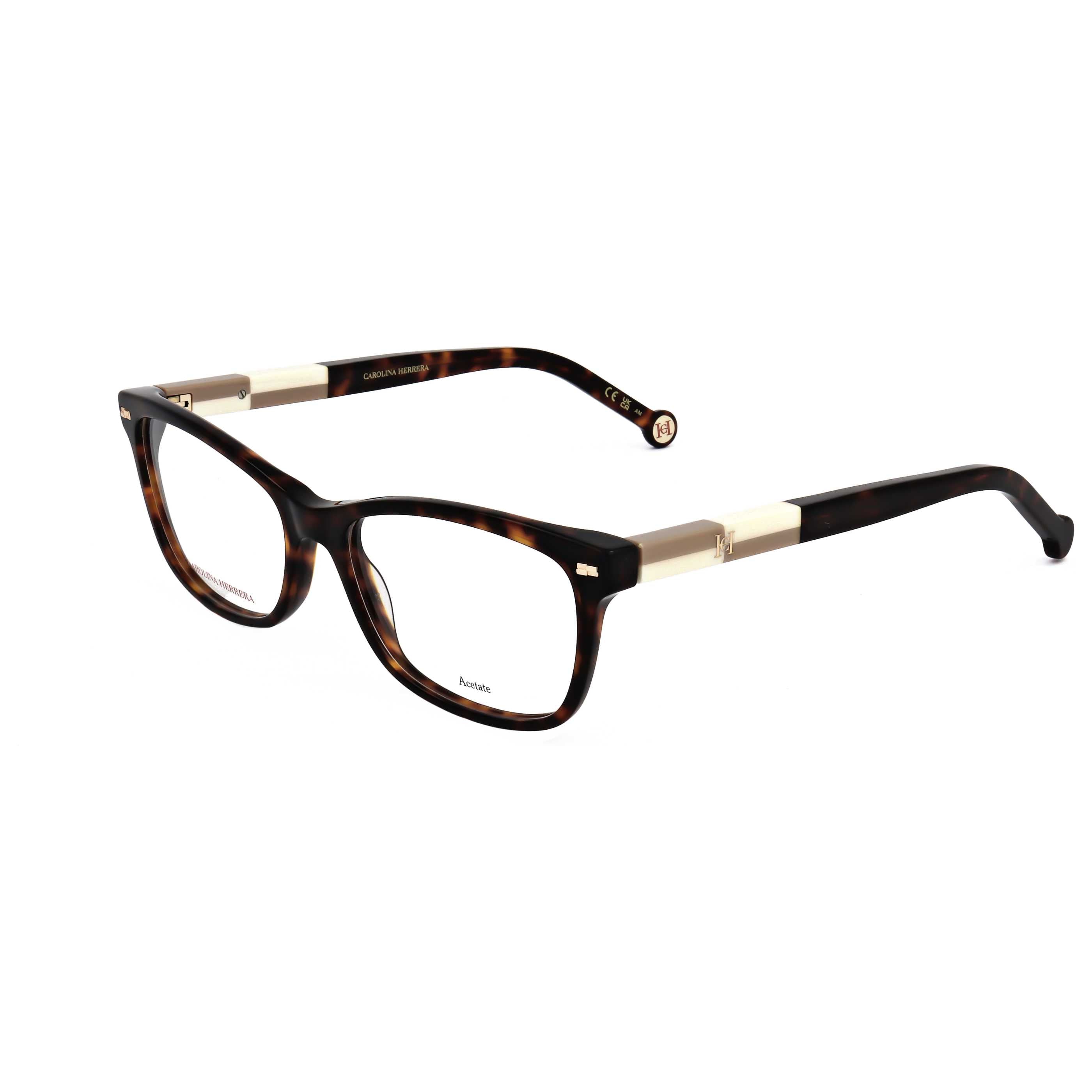משקפי ראייה Carolina Herrera דגם Her0160 לנשים 54 מ״מ בצבע הוואנה בז׳