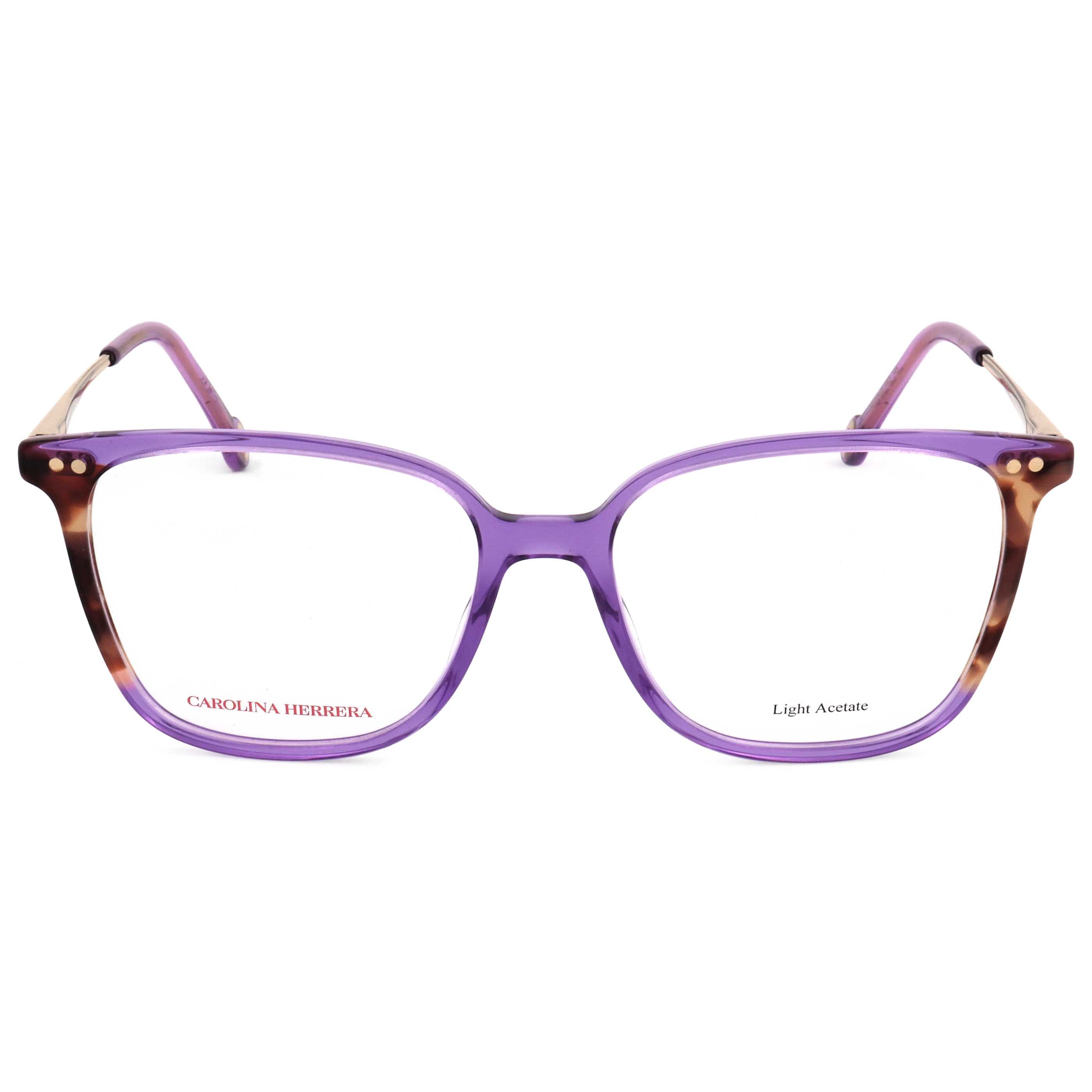 משקפי ראייה Carolina Herrera דגם Her0165 לנשים 53 מ״מ בצבע Violet הוואנה