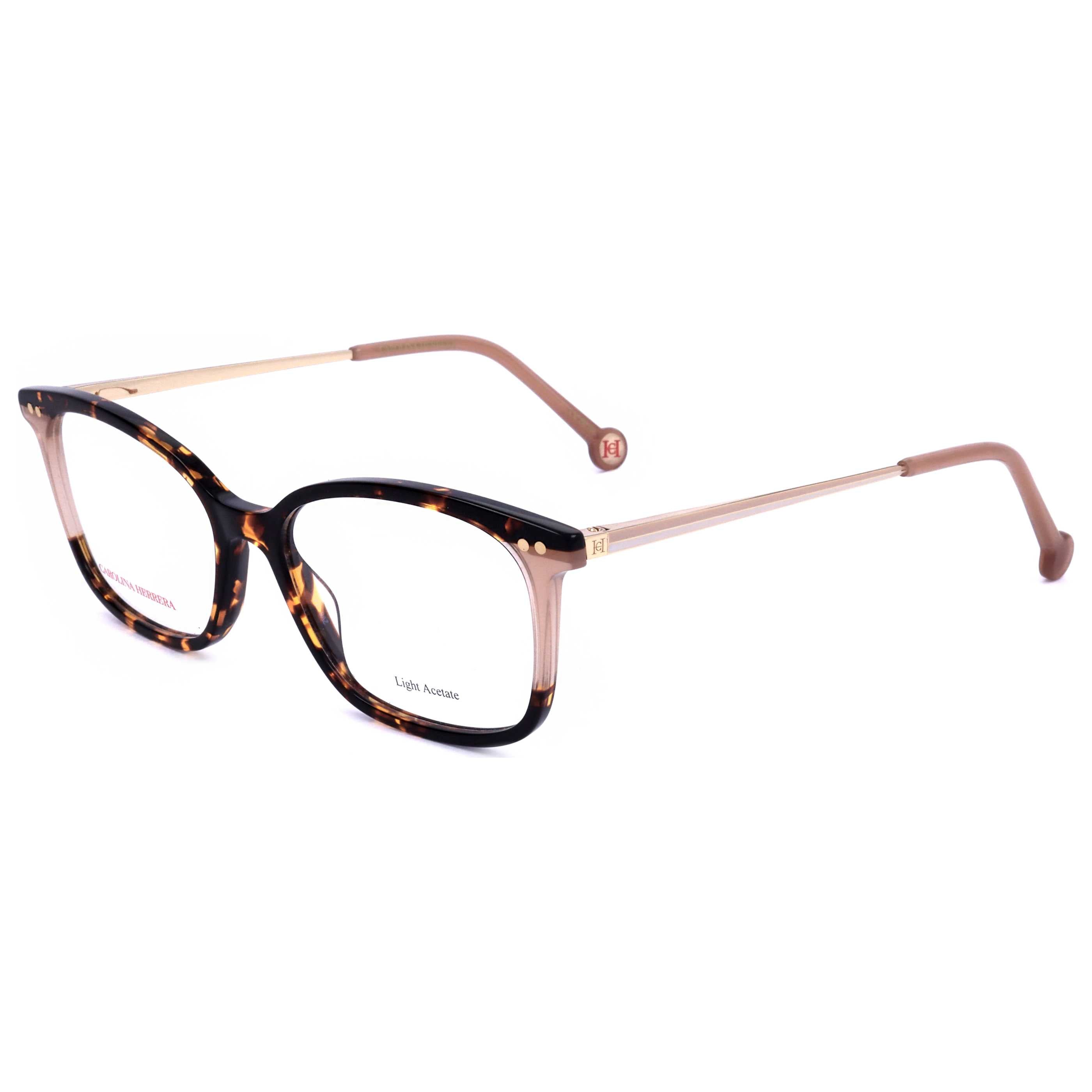משקפי ראייה Carolina Herrera דגם Her0167 לנשים 53 מ״מ בצבע הוואנה בז׳