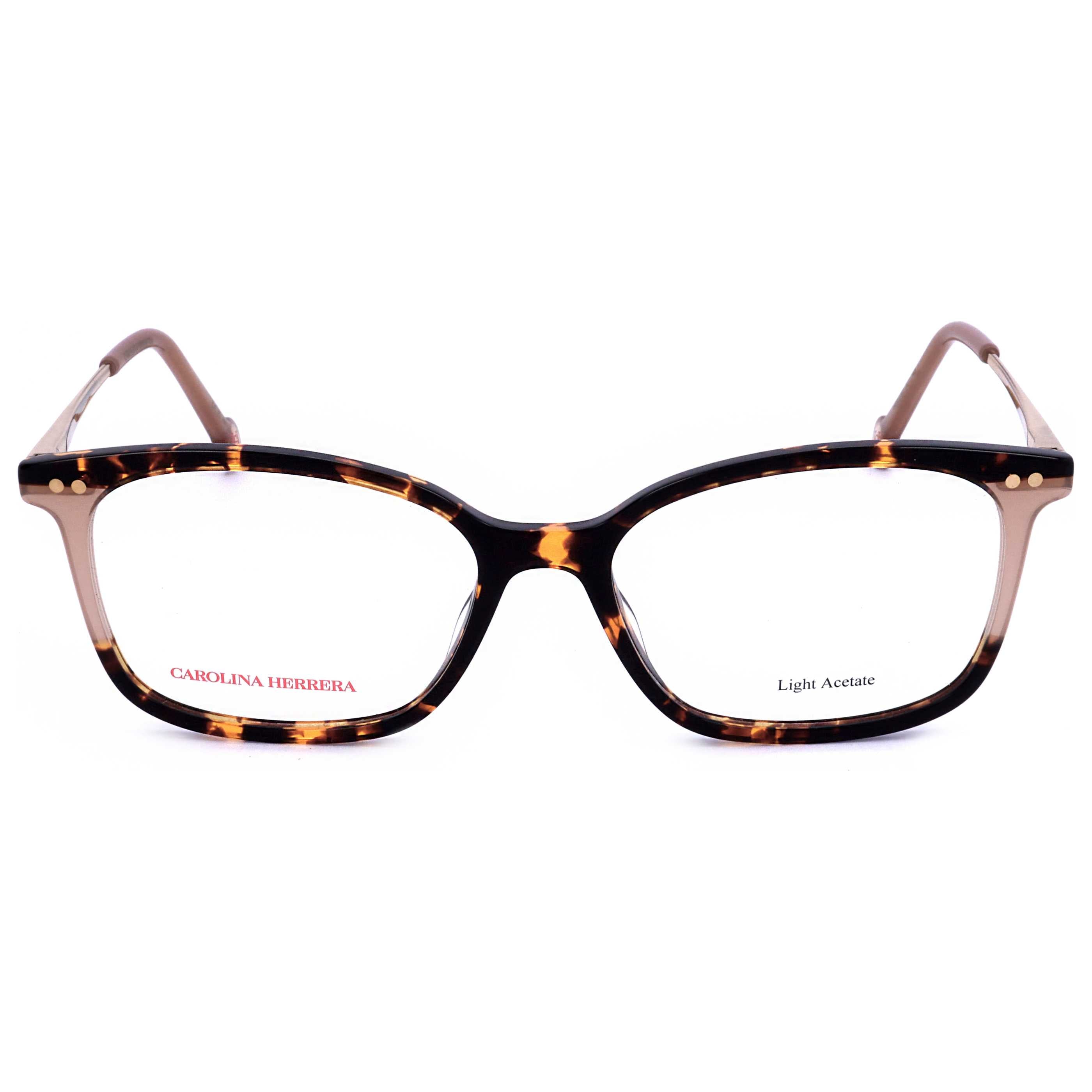 משקפי ראייה Carolina Herrera דגם Her0167 לנשים 53 מ״מ בצבע הוואנה בז׳
