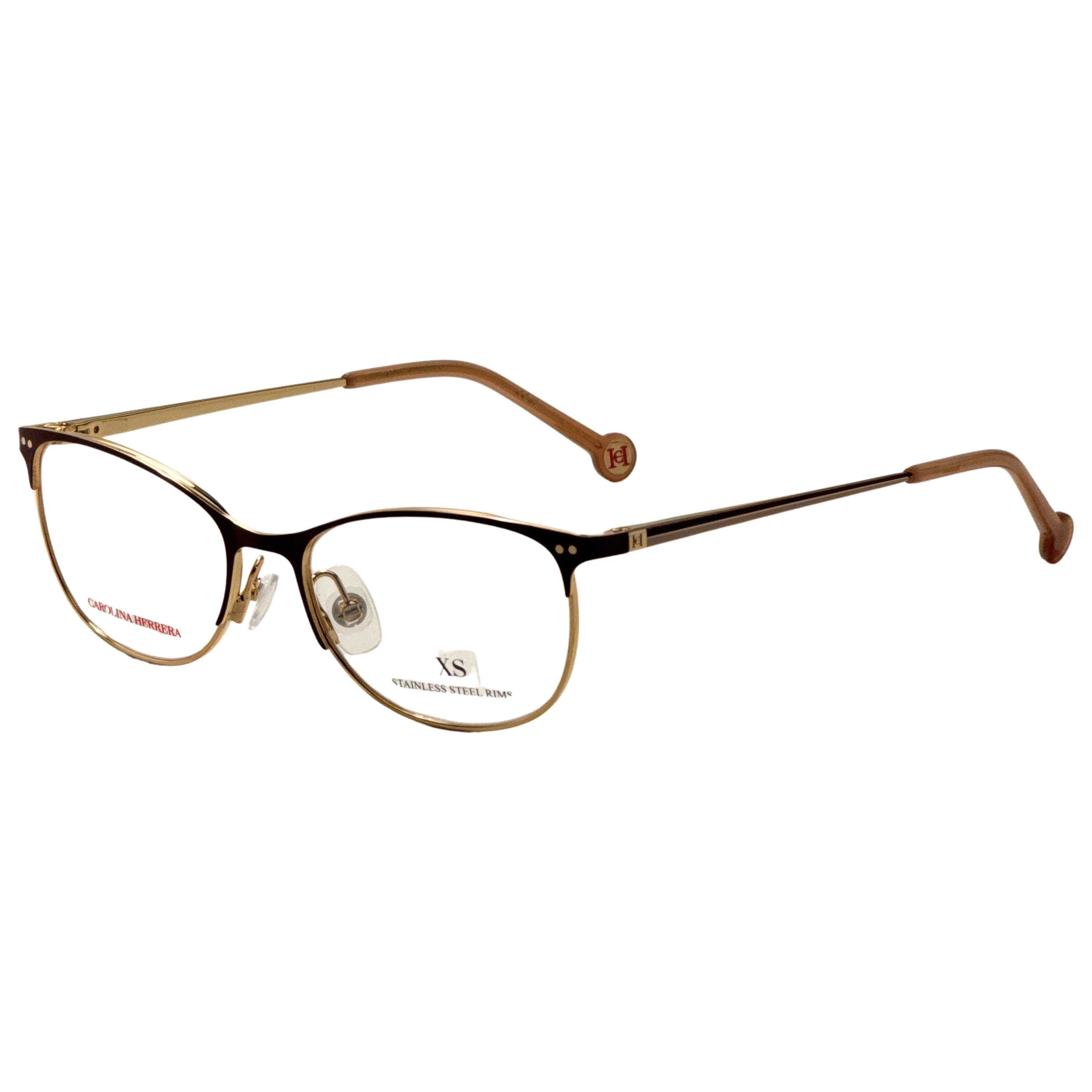 משקפי ראייה Carolina Herrera דגם Her0168 לנשים 51 מ״מ בצבע זהב בורדו