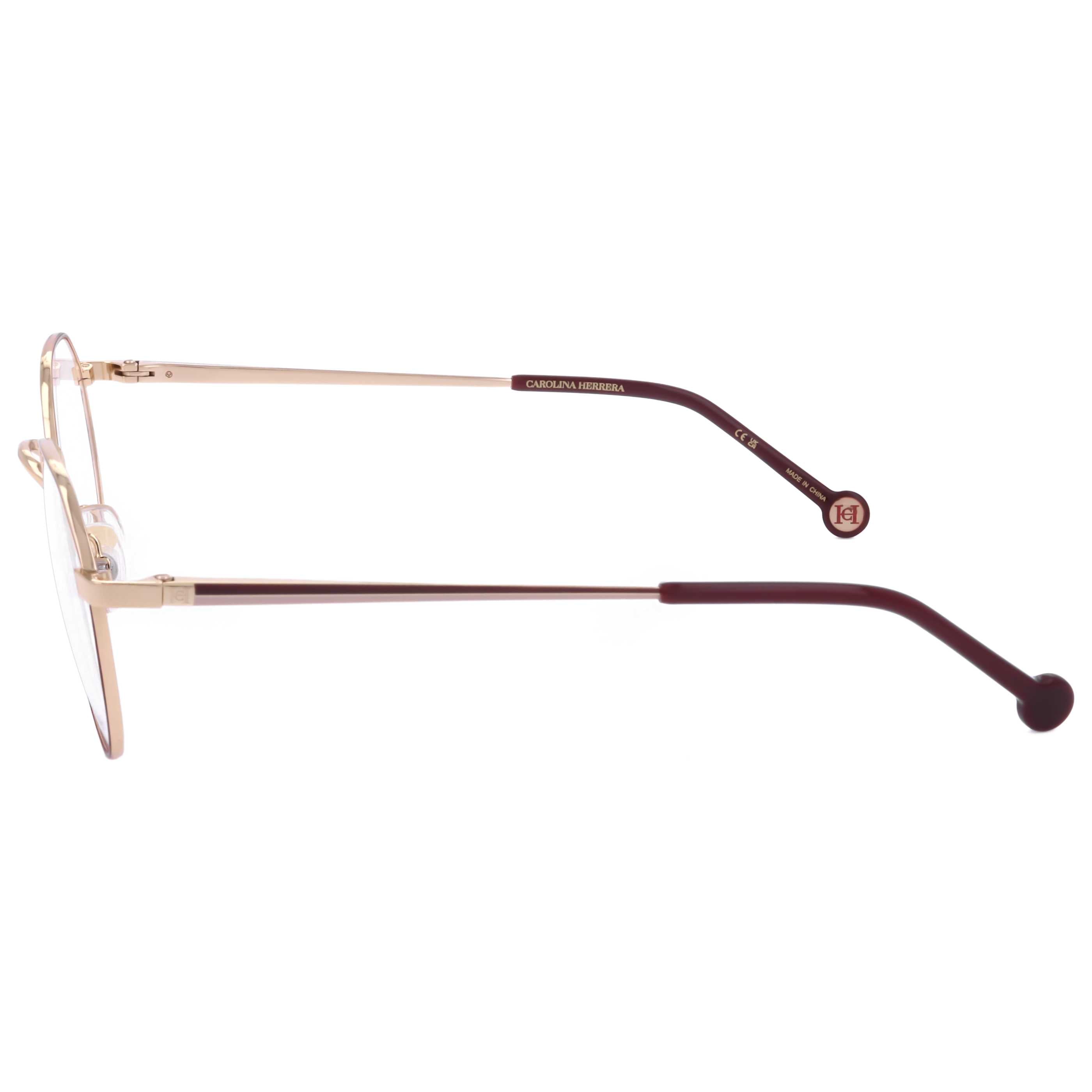 משקפי ראייה Carolina Herrera דגם Her0169 לנשים 50 מ״מ בצבע זהב בורדו