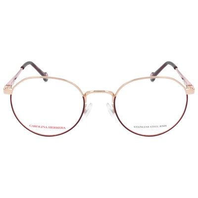 משקפי ראייה Carolina Herrera דגם Her0169 לנשים 50 מ״מ בצבע זהב בורדו
