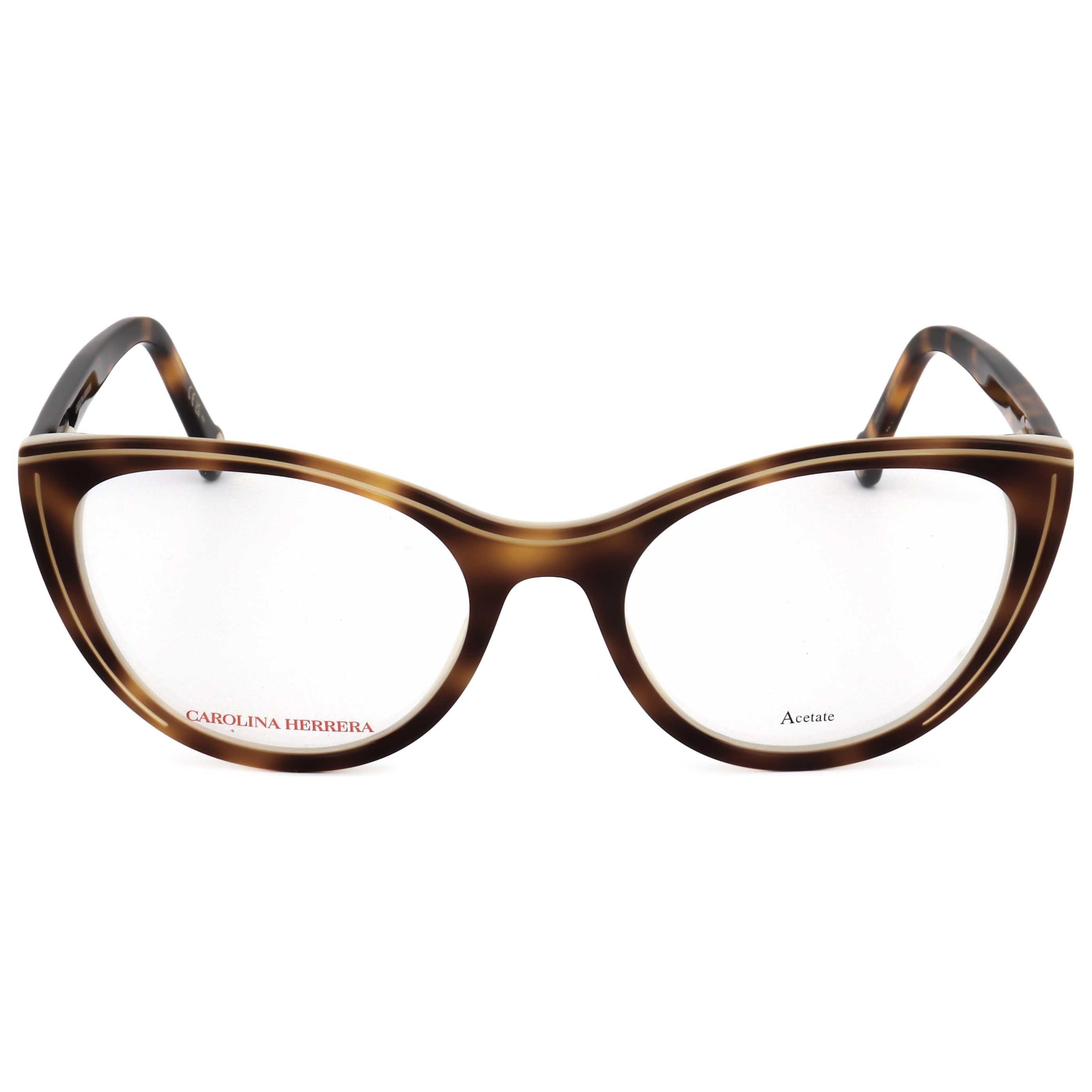 משקפי ראייה Carolina Herrera דגם Her0171 לנשים 53 מ״מ בצבע הוואנה לבן