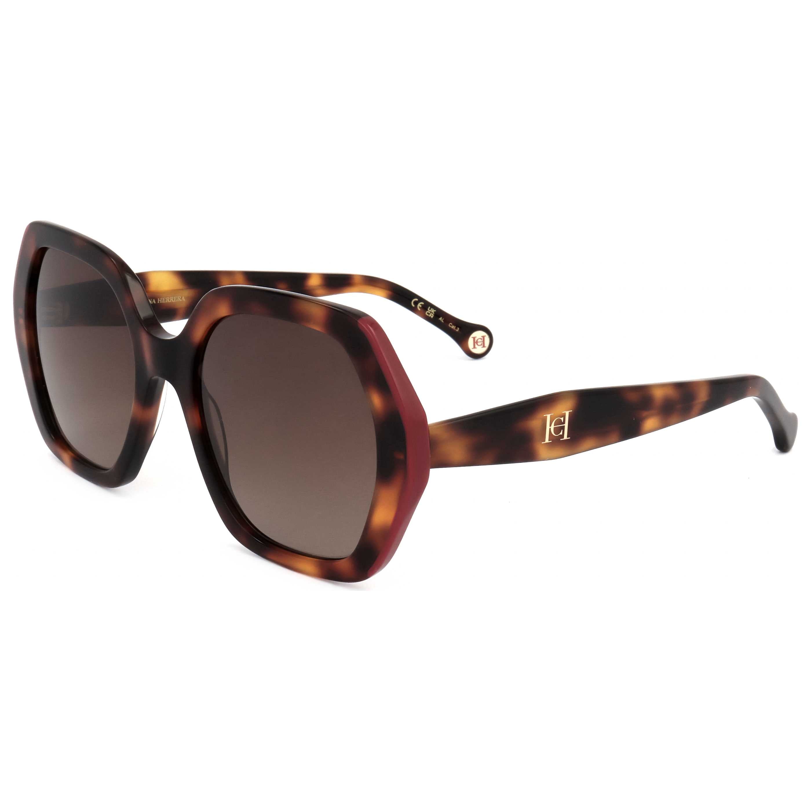 משקפי שמש Carolina Herrera דגם Her0181 לנשים 55 מ״מ בצבע הוואנה