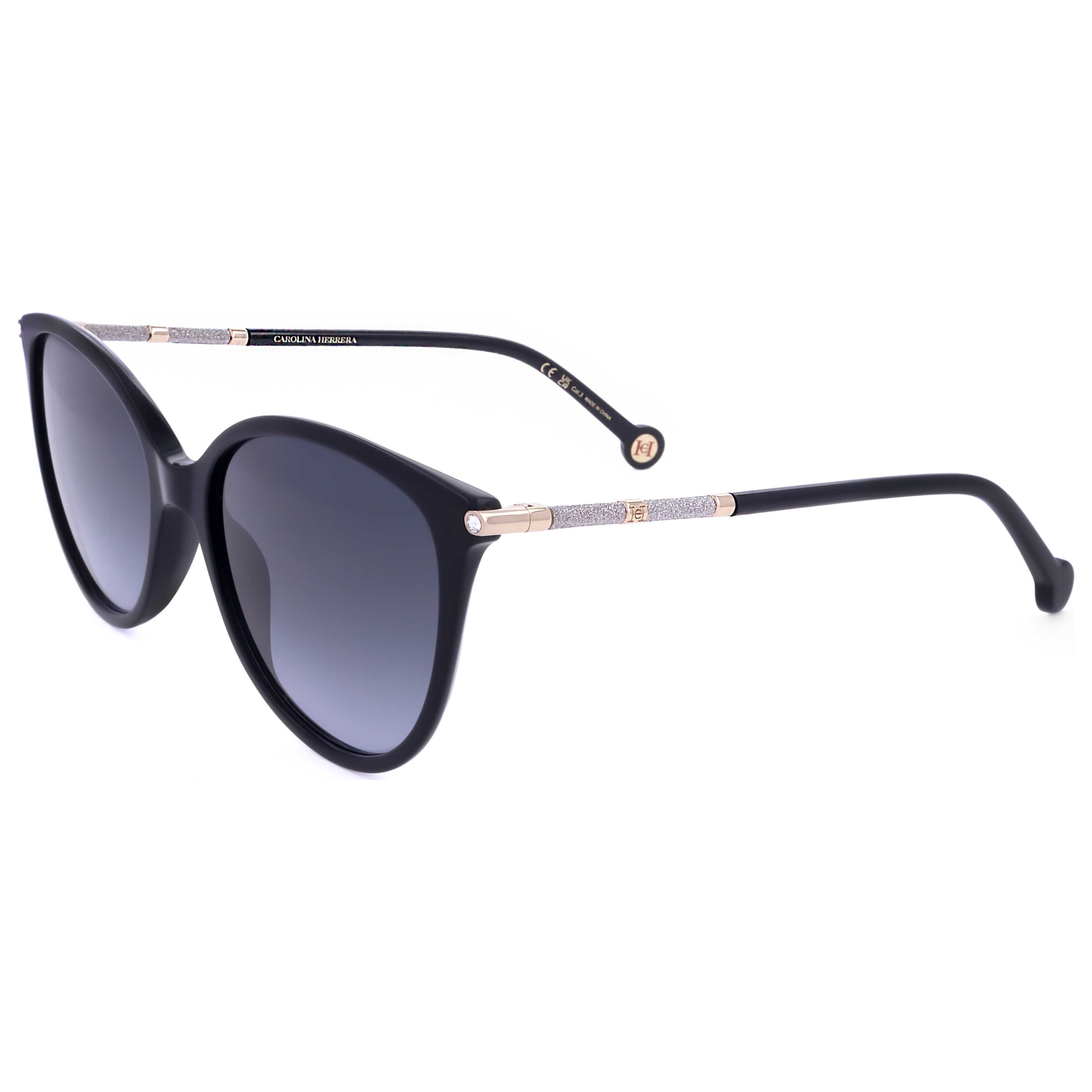 משקפי שמש Carolina Herrera דגם Her0189 לנשים 57 מ״מ בצבע שחור זהב