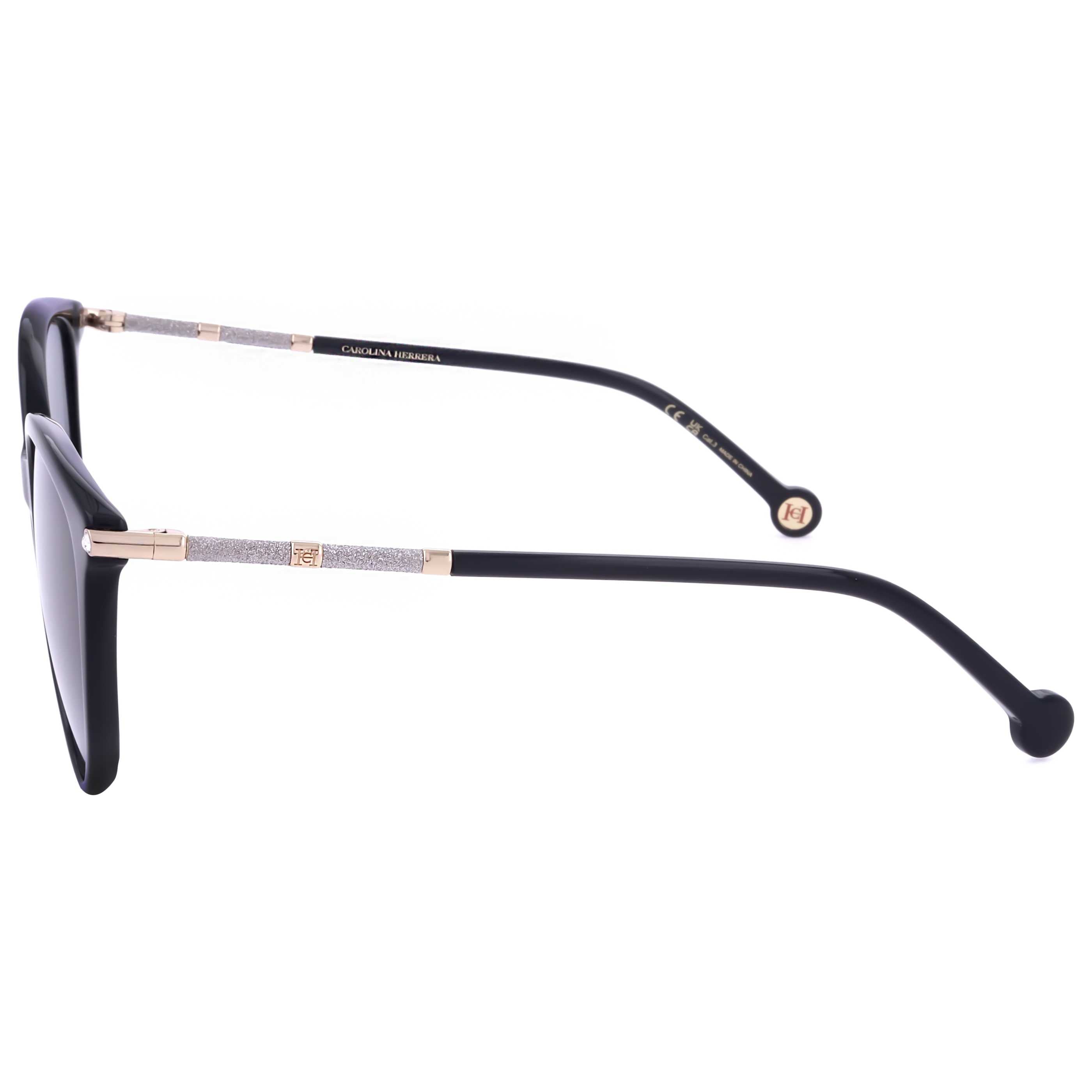 משקפי שמש Carolina Herrera דגם Her0189 לנשים 57 מ״מ בצבע שחור זהב