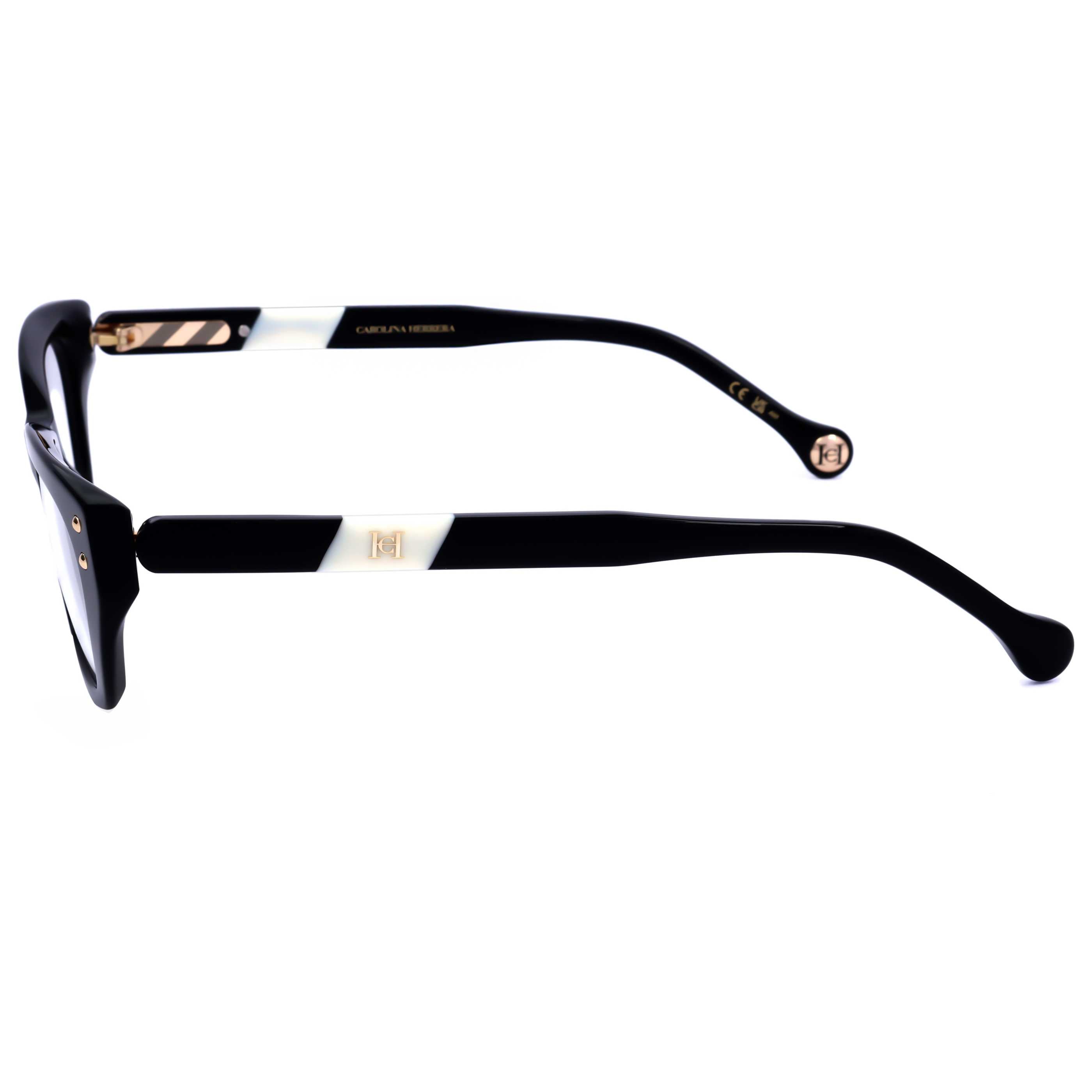 משקפי ראייה Carolina Herrera דגם Her0192 לנשים 50 מ״מ בצבע שחור לבן