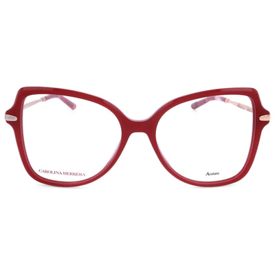 משקפי ראייה Carolina Herrera דגם Her0194 לנשים 53 מ״מ בצבע אדום הוואנה זהב