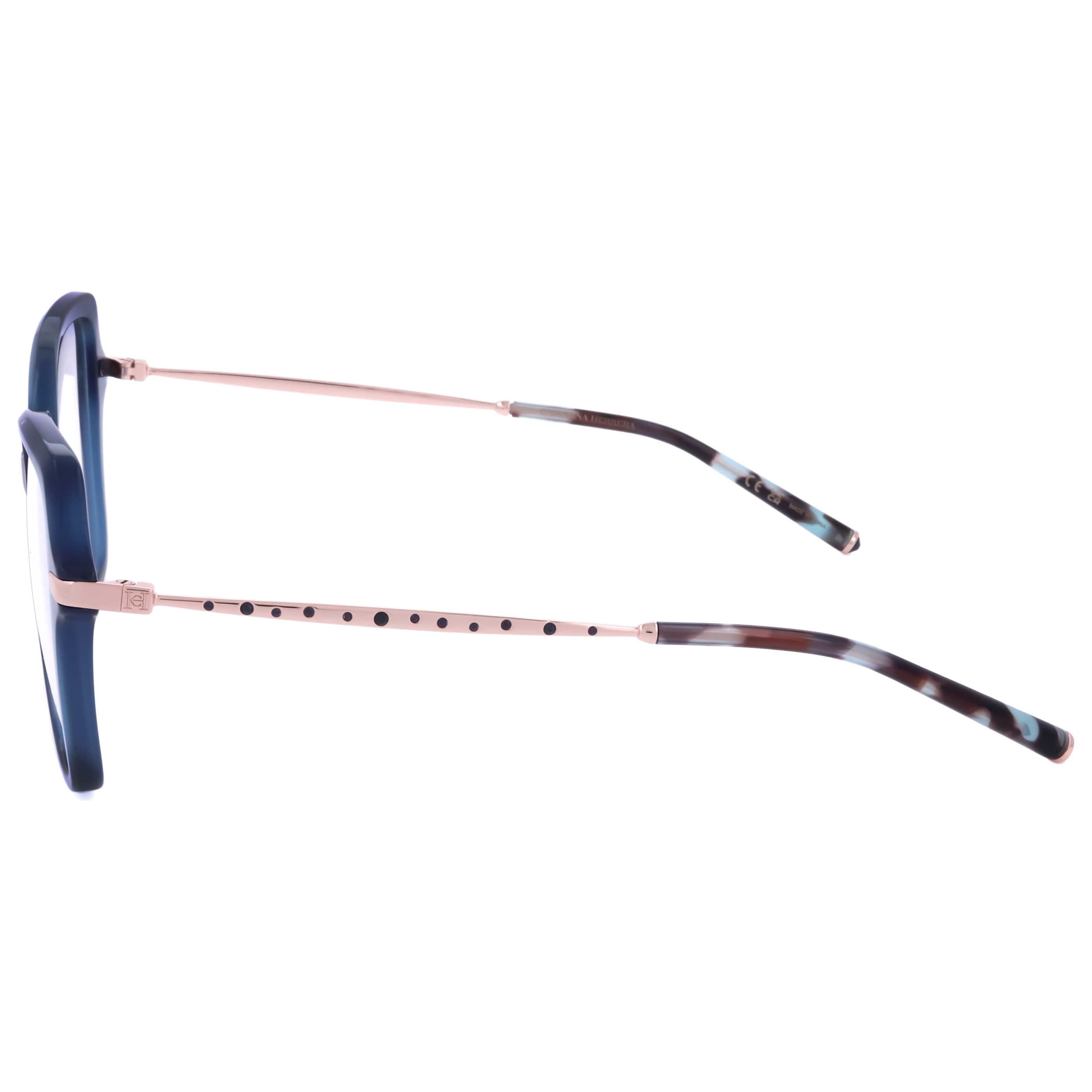 משקפי ראייה Carolina Herrera דגם Her0194 לנשים 53 מ״מ בצבע ירוק הוואנה זהב