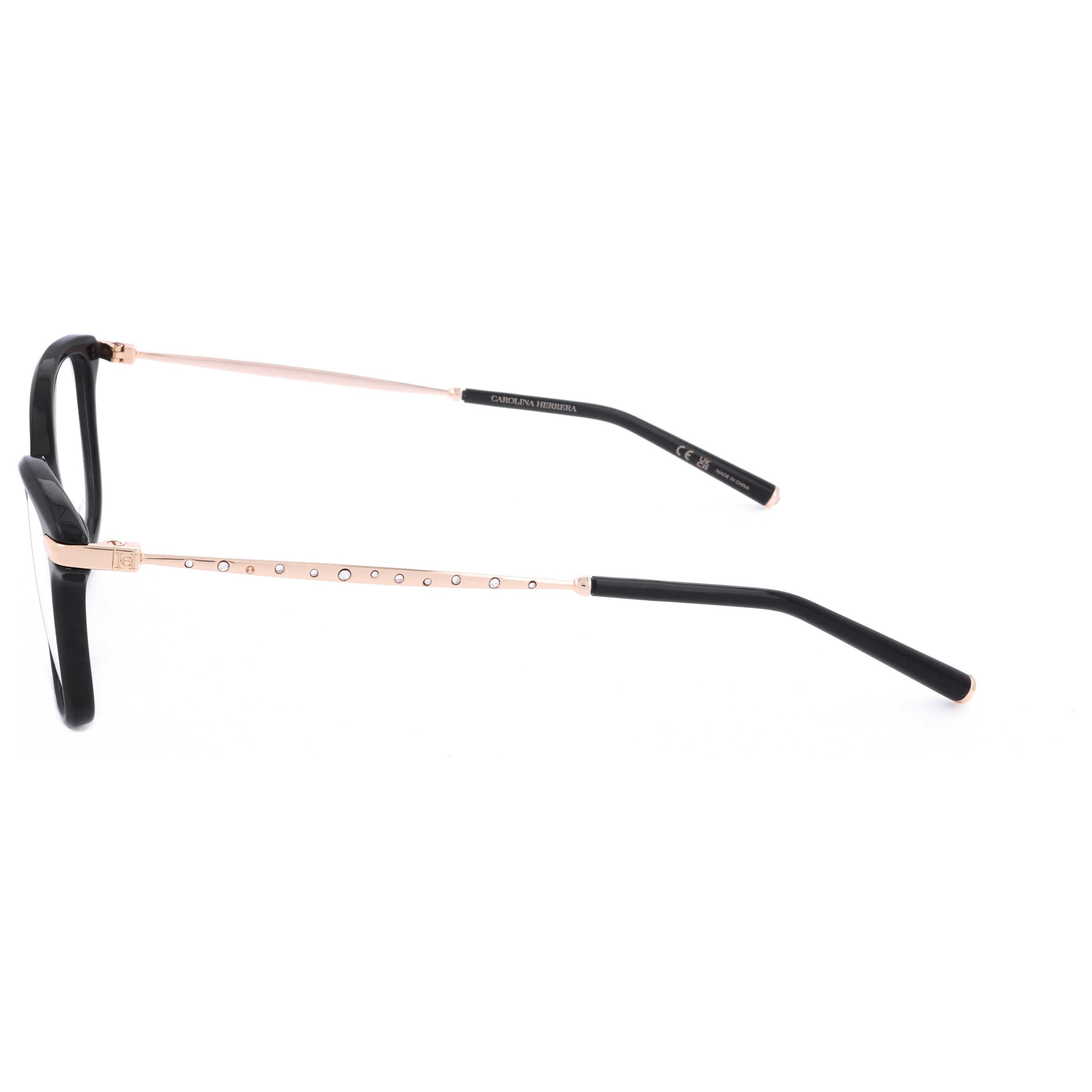 משקפי ראייה Carolina Herrera דגם Her0195 לנשים 54 מ״מ בצבע שחור זהב