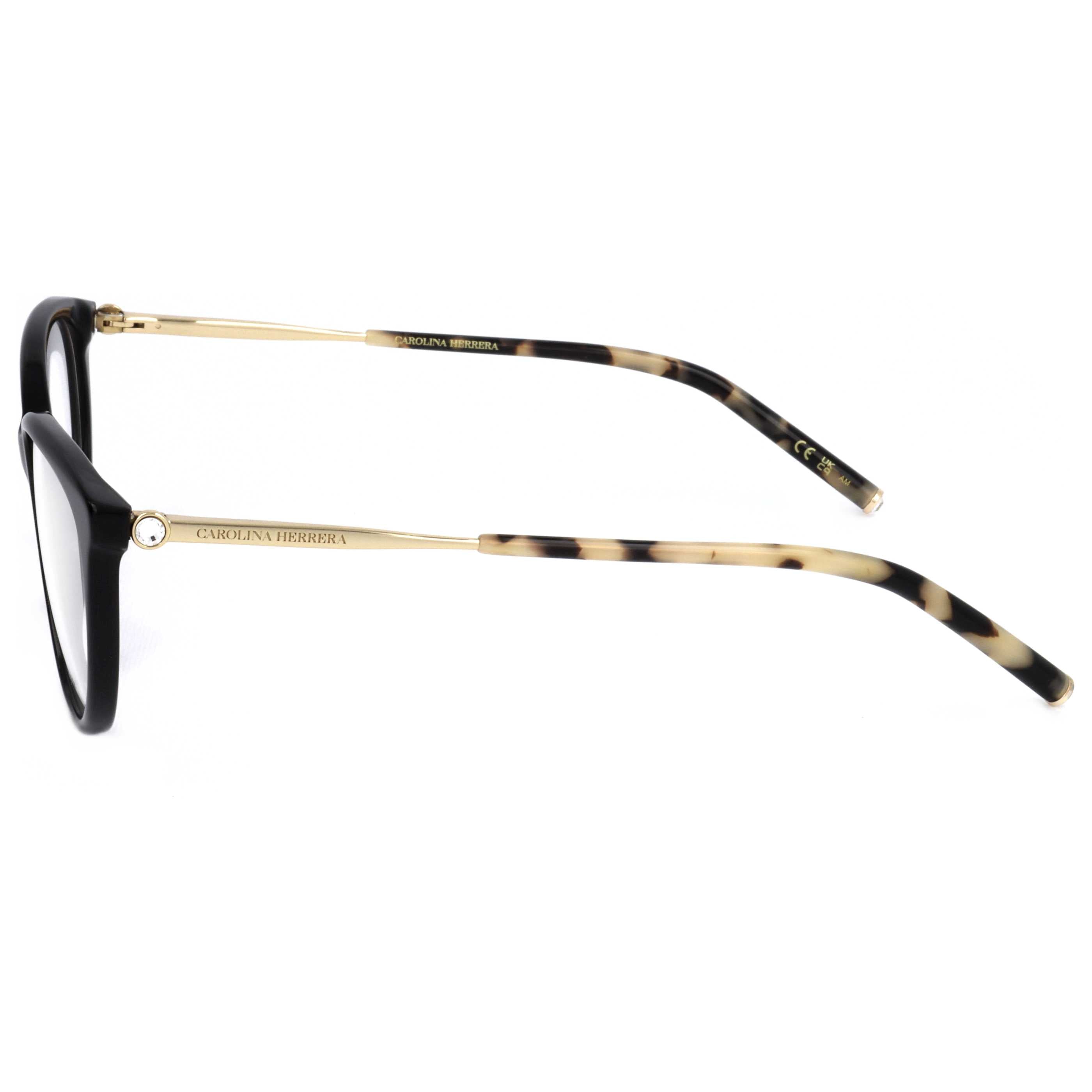 משקפי ראייה Carolina Herrera דגם Her0196 לנשים 55 מ״מ בצבע שחור זהב