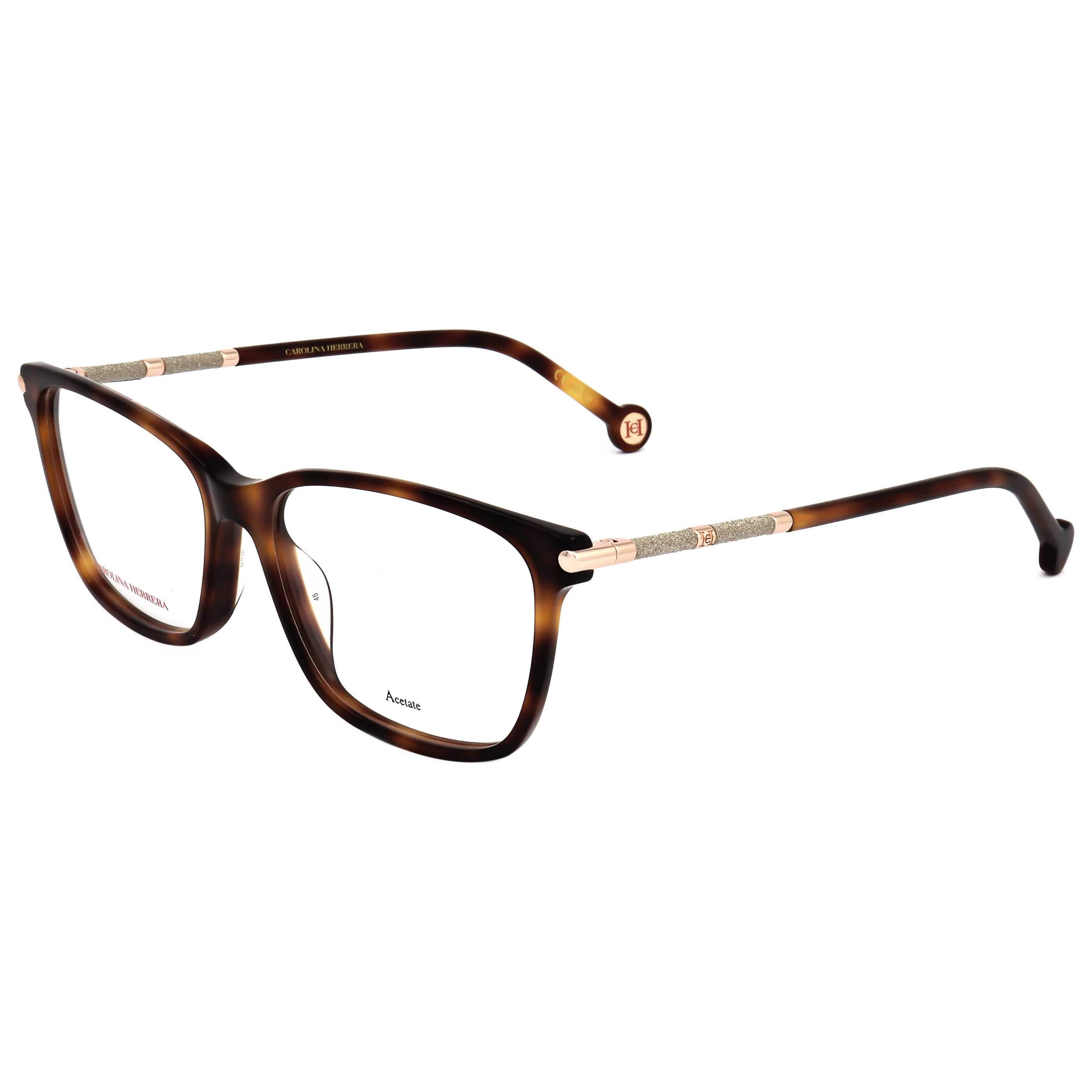 משקפי ראייה Carolina Herrera דגם Her0199 לנשים 55 מ״מ בצבע הוואנה זהב