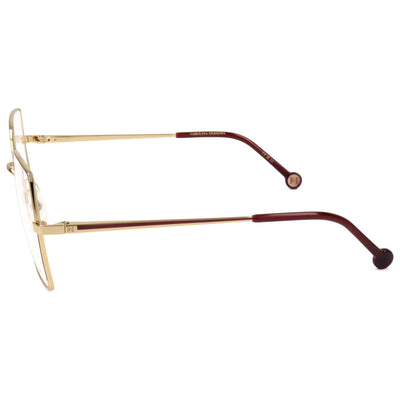 משקפי ראייה Carolina Herrera דגם Her0206 לנשים 55 מ״מ בצבע בורדו זהב