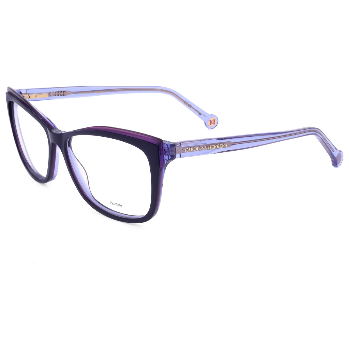 משקפי ראייה Carolina Herrera דגם Her0208 לנשים 55 מ״מ בצבע כחול Violet