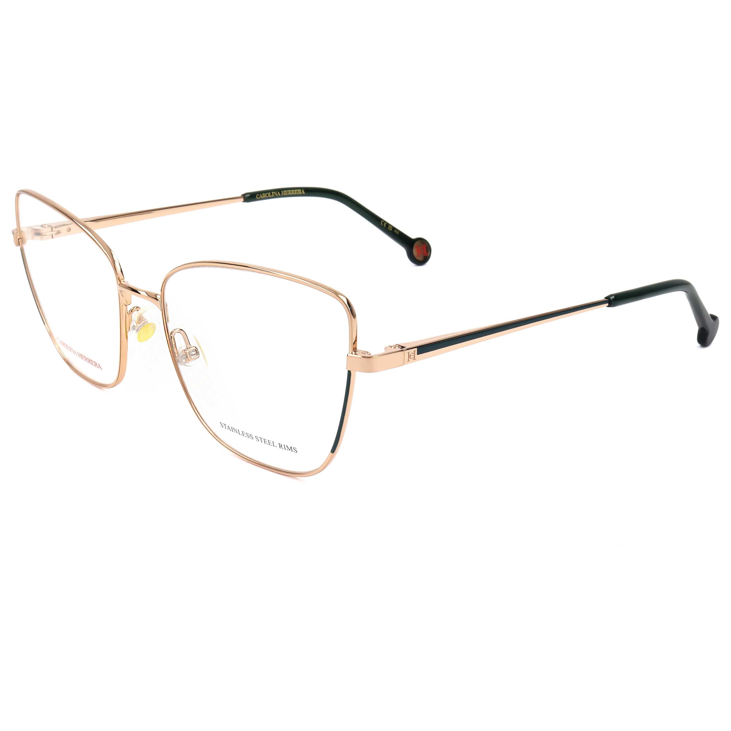 משקפי ראייה Carolina Herrera דגם Her0209 לנשים 56 מ״מ בצבע זהב ירוק