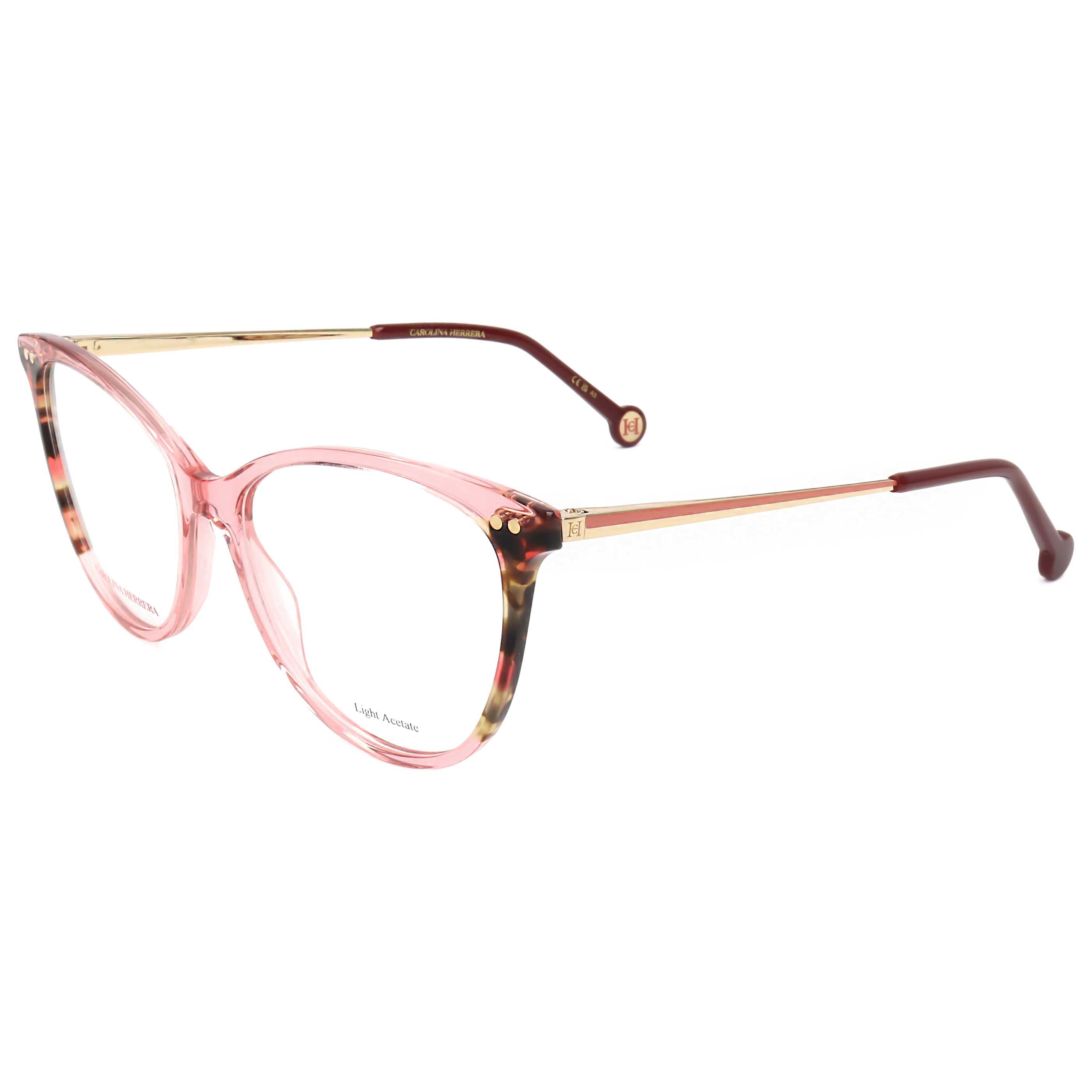 משקפי ראייה Carolina Herrera דגם Her0210 לנשים 54 מ״מ בצבע ורוד הוואנה