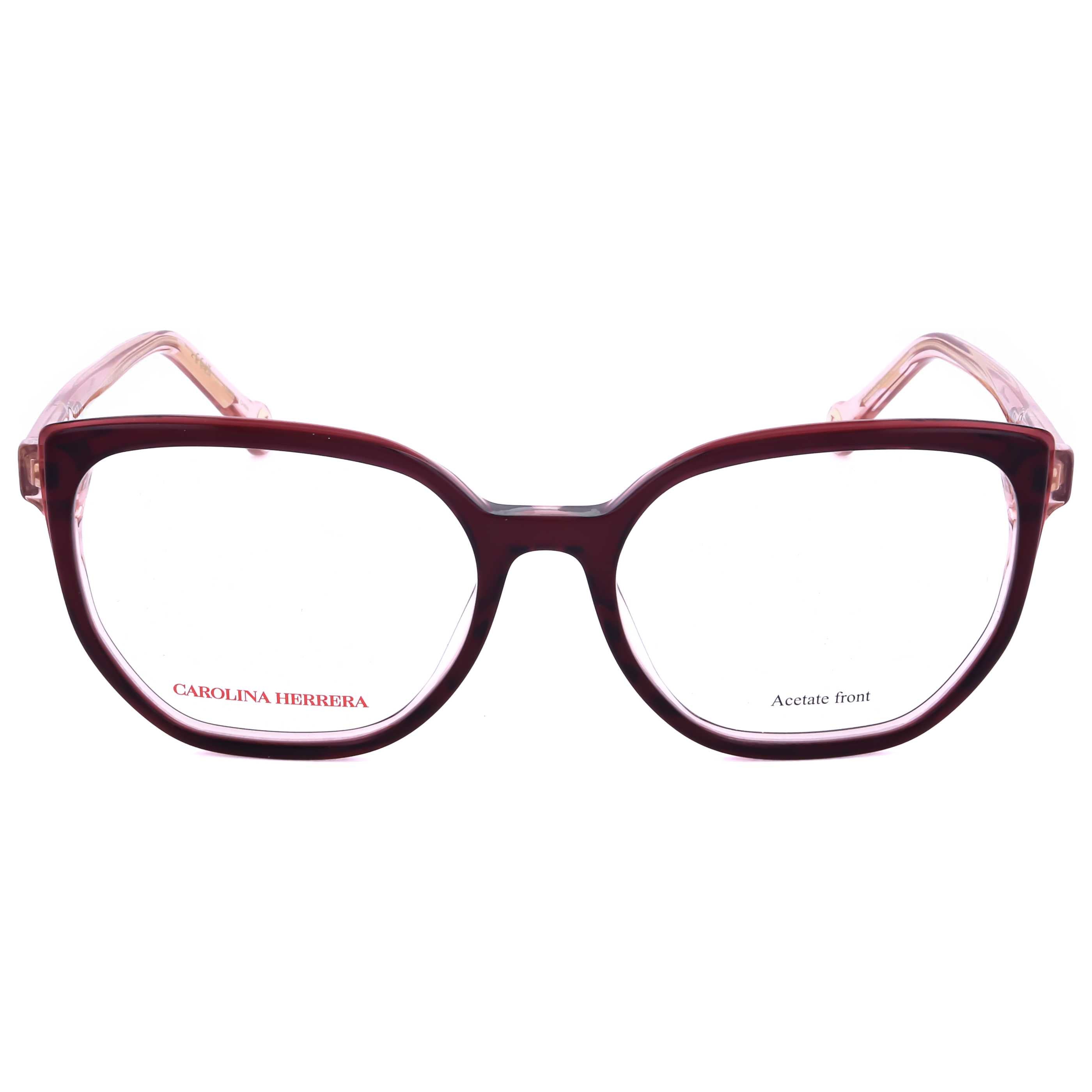 משקפי ראייה Carolina Herrera דגם Her0214 לנשים 52 מ״מ בצבע בורדו ורוד