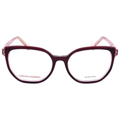 משקפי ראייה Carolina Herrera דגם Her0214 לנשים 52 מ״מ בצבע בורדו ורוד