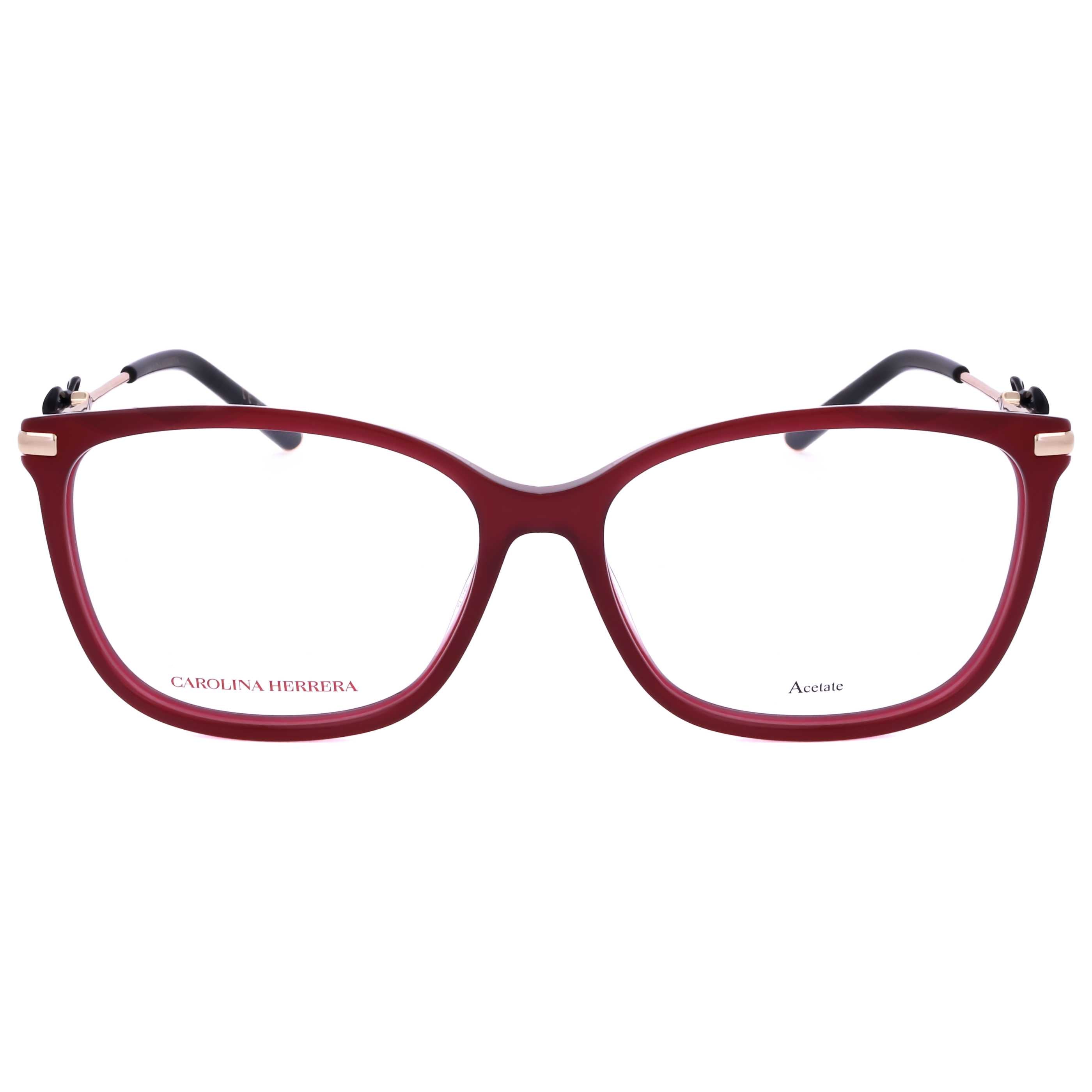 משקפי ראייה Carolina Herrera דגם Her0218 לנשים 55 מ״מ בצבע בורדו זהב