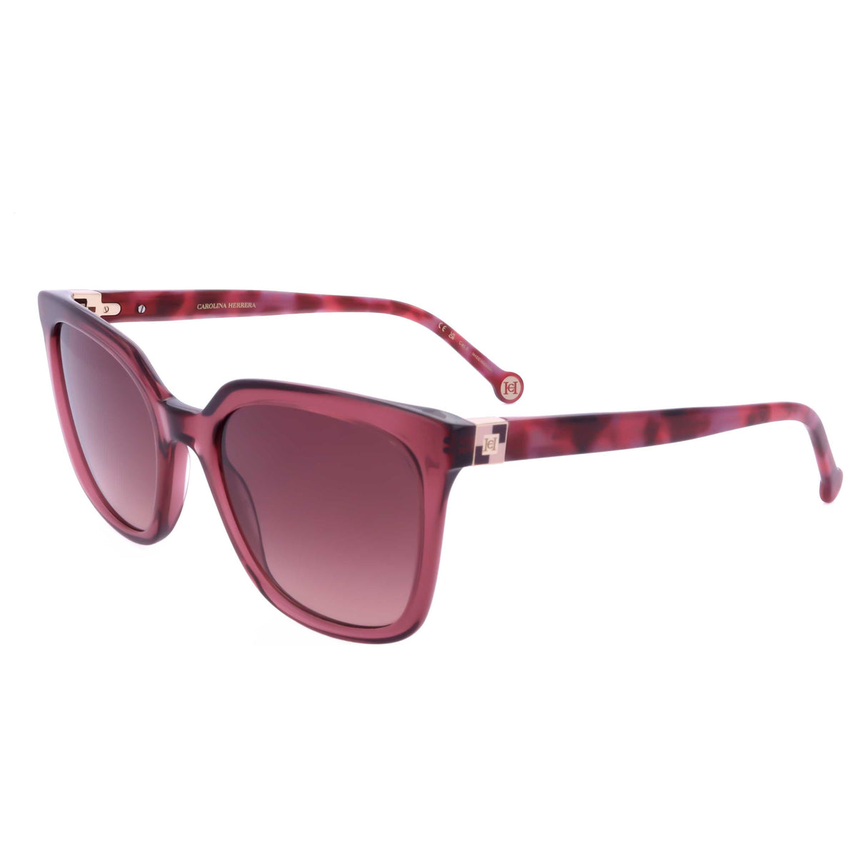 משקפי שמש Carolina Herrera דגם Her0236 לנשים 53 מ״מ בצבע Burgundy אדום הוואנה