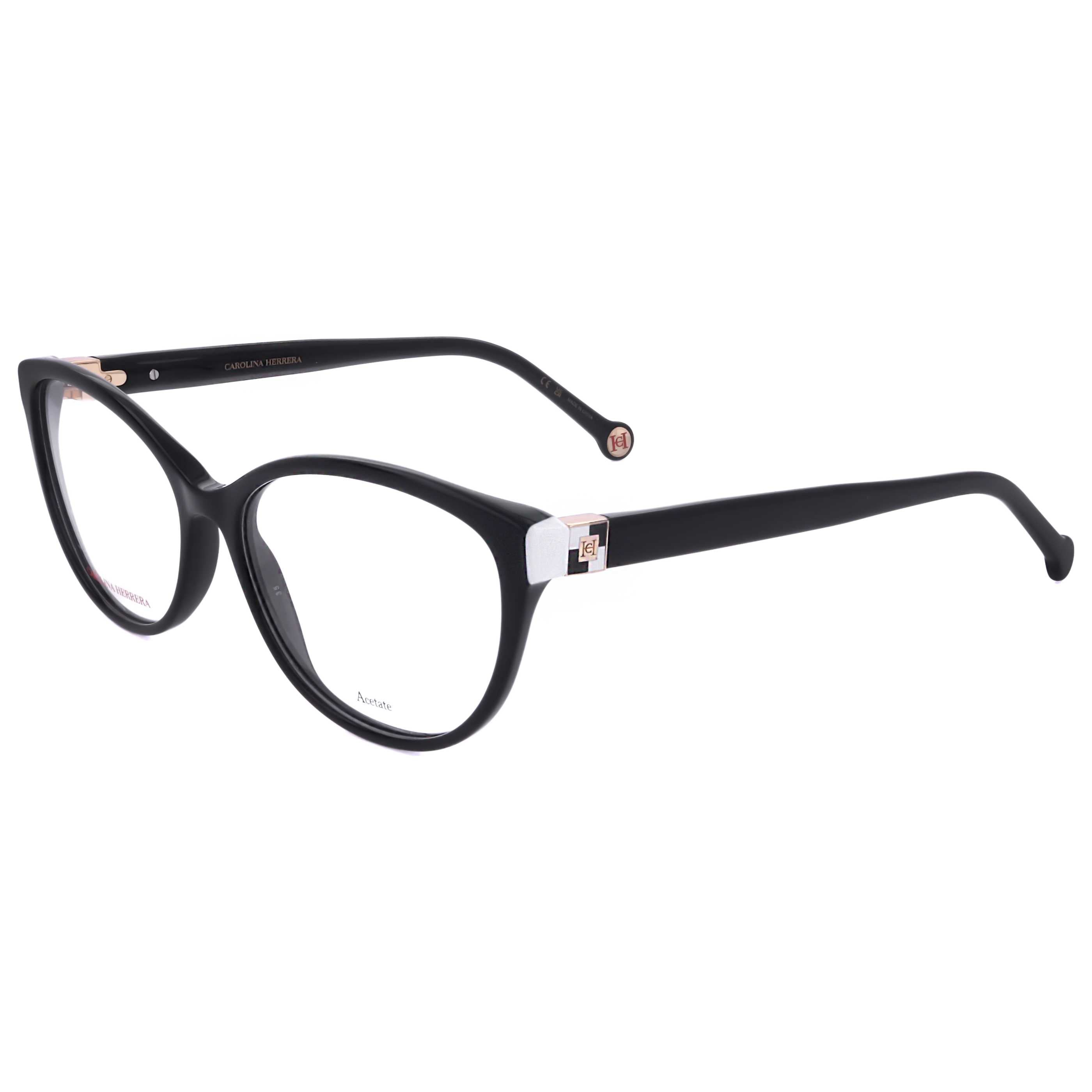 משקפי ראייה Carolina Herrera דגם Her0240 לנשים 55 מ״מ בצבע שחור לבן