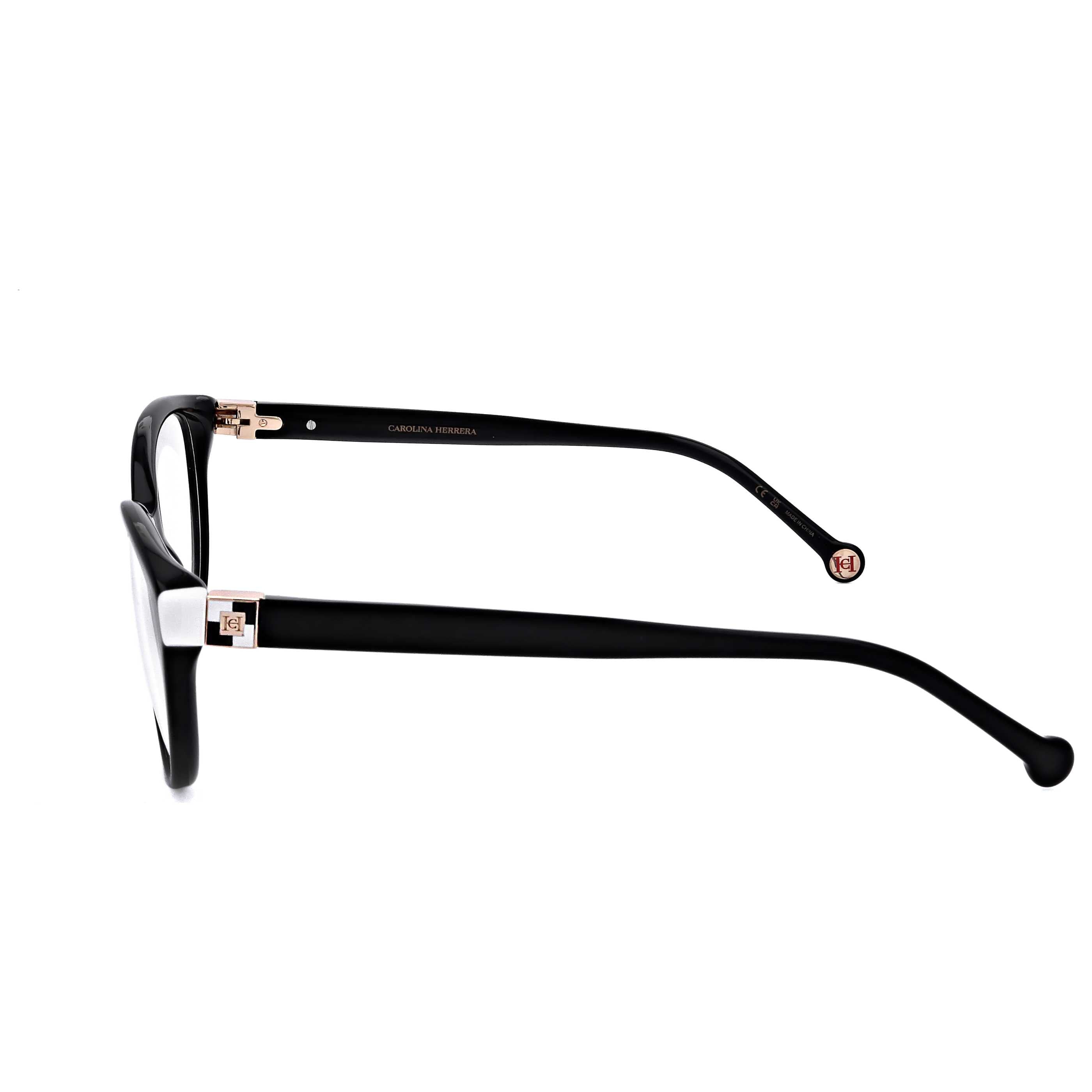 משקפי ראייה Carolina Herrera דגם Her0240 לנשים 55 מ״מ בצבע שחור לבן