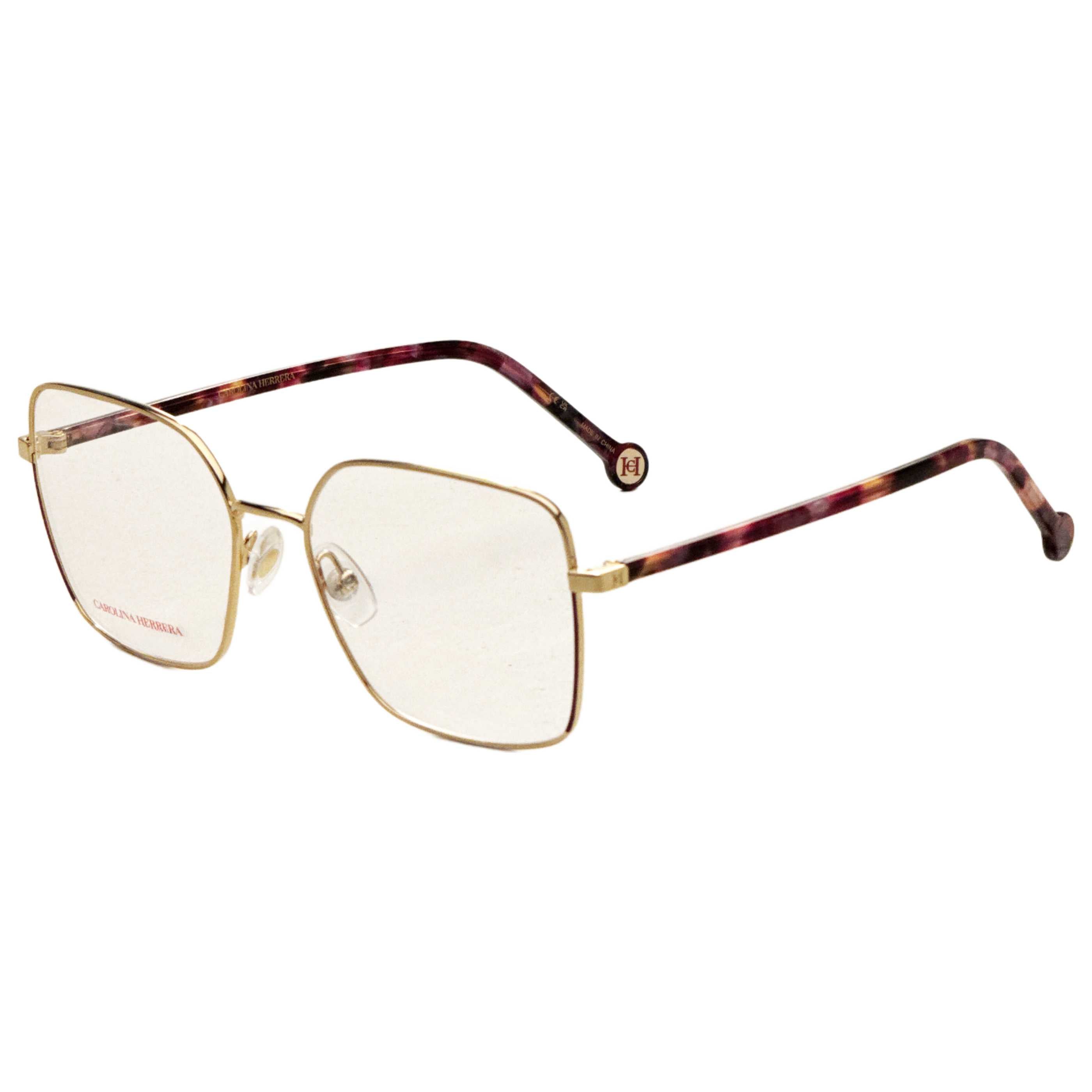 משקפי ראייה Carolina Herrera דגם Her0248 לנשים 55 מ״מ בצבע Violet זהב