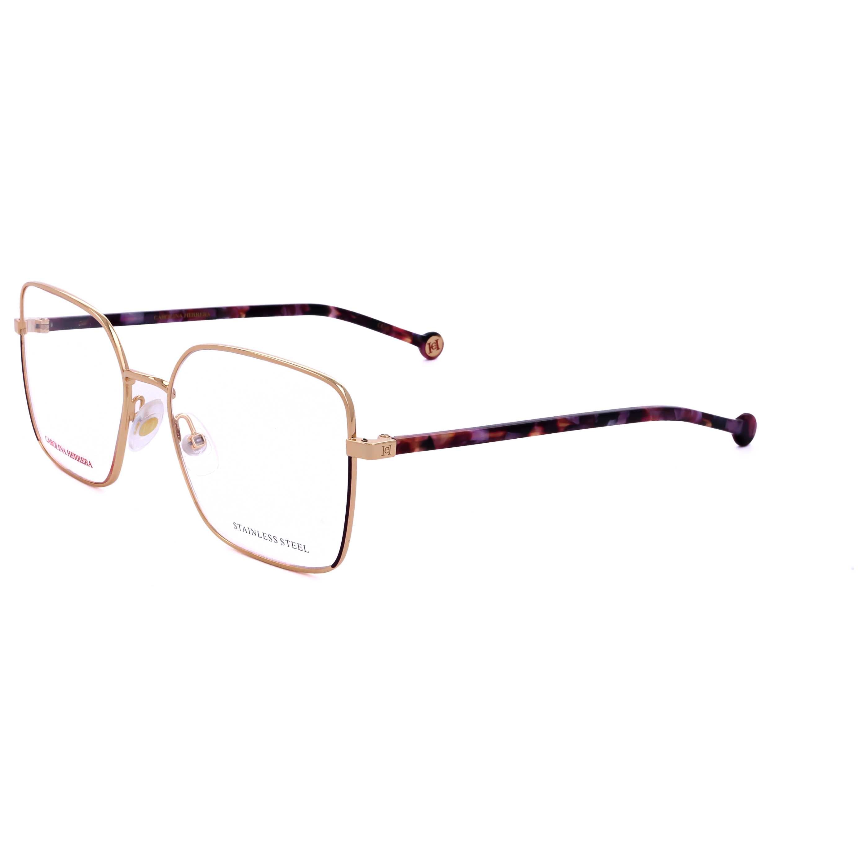 משקפי ראייה Carolina Herrera דגם Her0248 לנשים 53 מ״מ בצבע Violet זהב