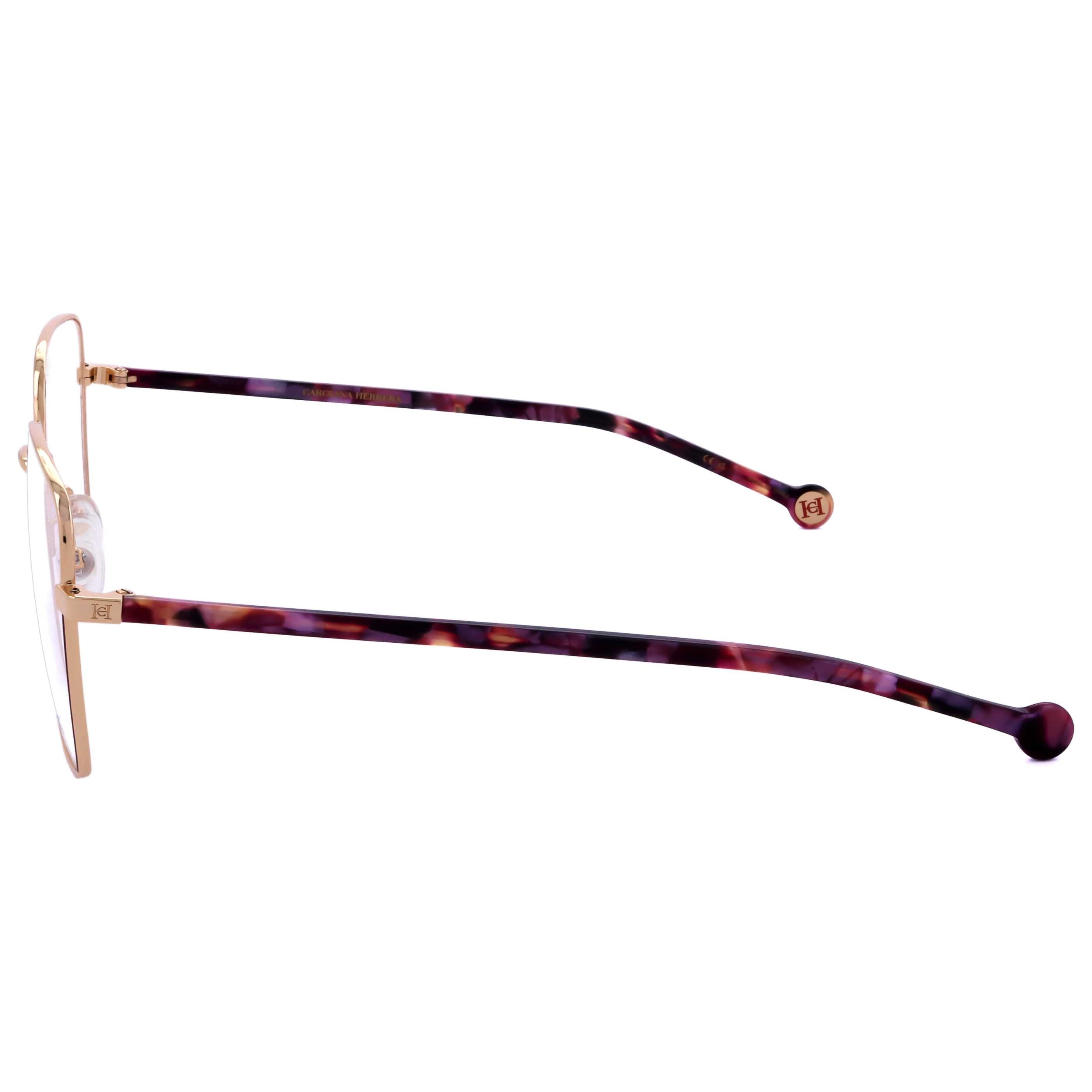 משקפי ראייה Carolina Herrera דגם Her0248 לנשים 53 מ״מ בצבע Violet זהב