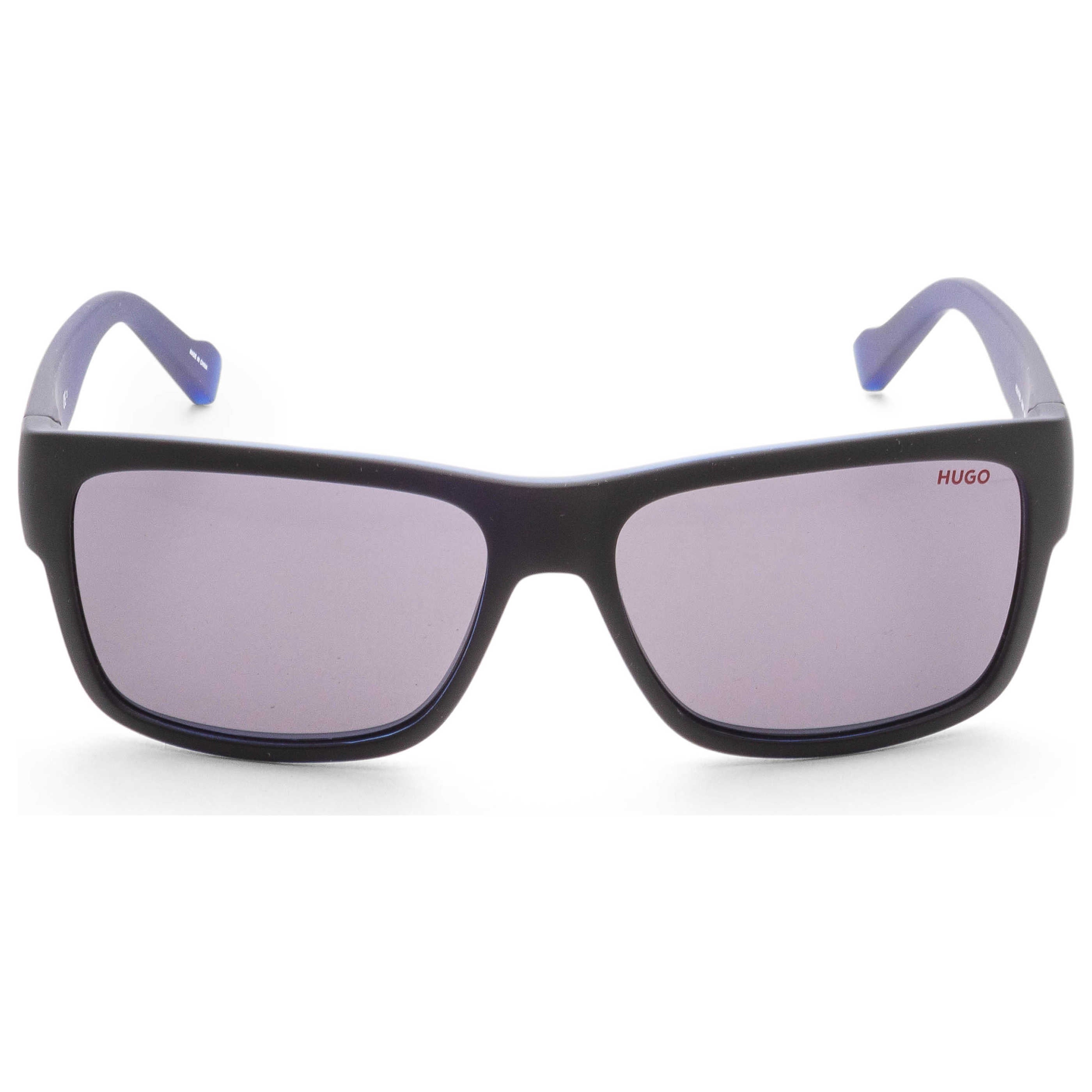 משקפי שמש Hugo Boss דגם Hg0176 לגברים 58 מ״מ בצבע שחור מט כחול