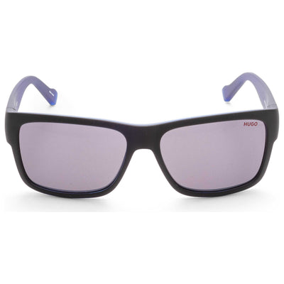 משקפי שמש Hugo Boss דגם Hg0176 לגברים 58 מ״מ בצבע שחור מט כחול
