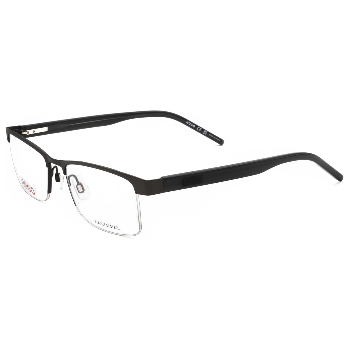 משקפי ראייה Hugo Boss דגם Hg1199 לגברים 53 מ״מ בצבע מט רותניום שחור