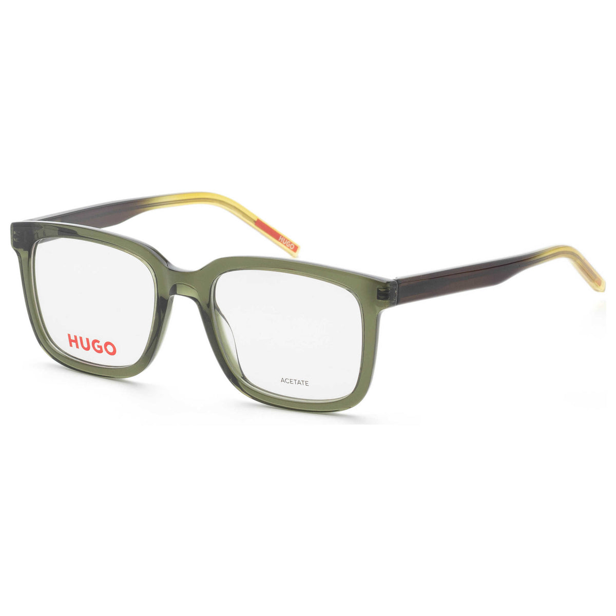 משקפי ראייה Hugo Boss דגם Hg1261 לגברים 51 מ״מ בצבע ירוק צהוב