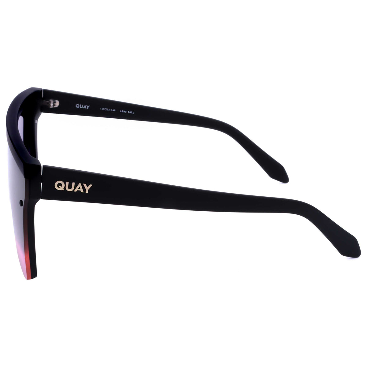 משקפי שמש Quay לנשים 56 מ״מ בצבע שחור