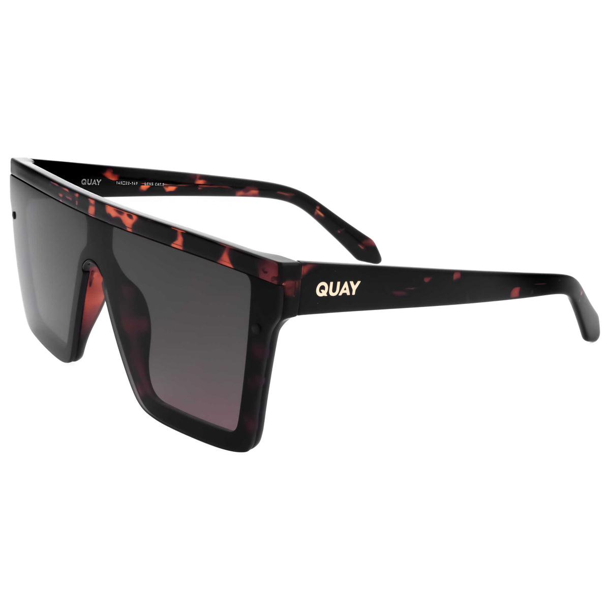 משקפי שמש Quay יוניסקס 56 מ״מ בצבע דוגמת שריון צב