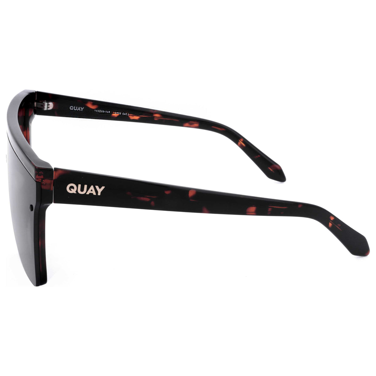 משקפי שמש Quay יוניסקס 56 מ״מ בצבע דוגמת שריון צב