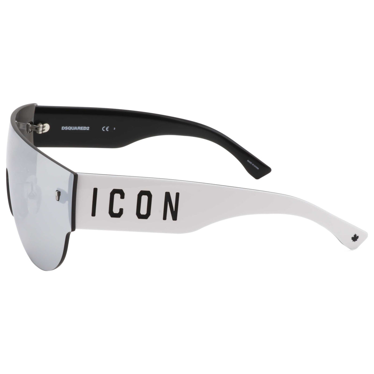 משקפי שמש Dsquared2 דגם Icon0002S לגברים 99 מ״מ בצבע לבן