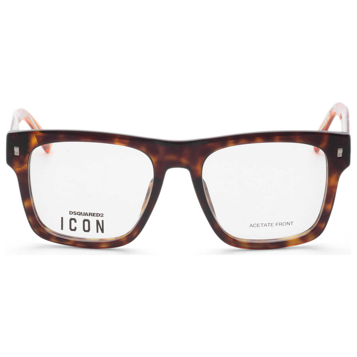 משקפי ראייה Dsquared2 דגם Icon0018 לגברים 52 מ״מ בצבע הוואנה כתום