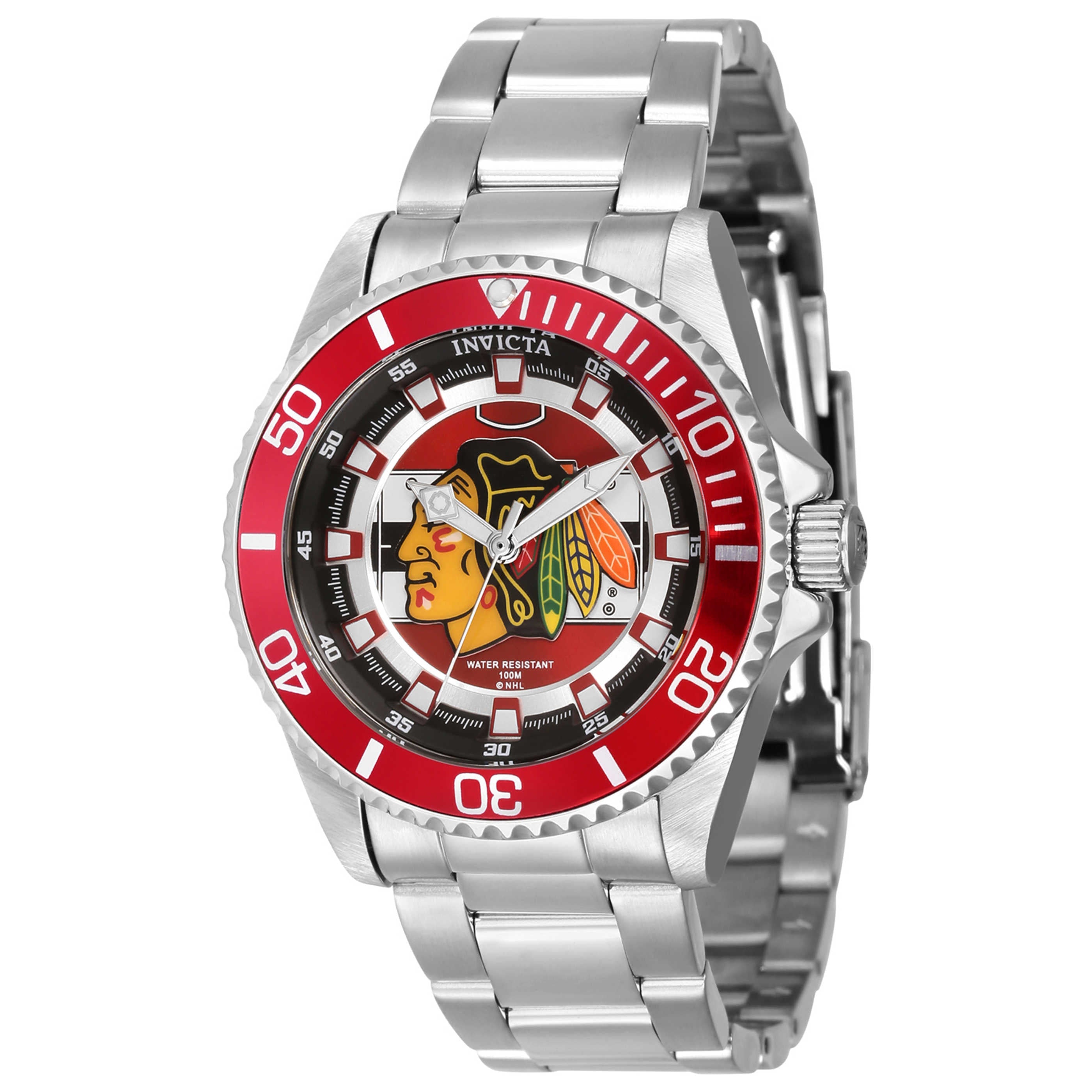 שעון Invicta דגם Chicago Blackhawks לנשים 38 מ״מ קוורץ