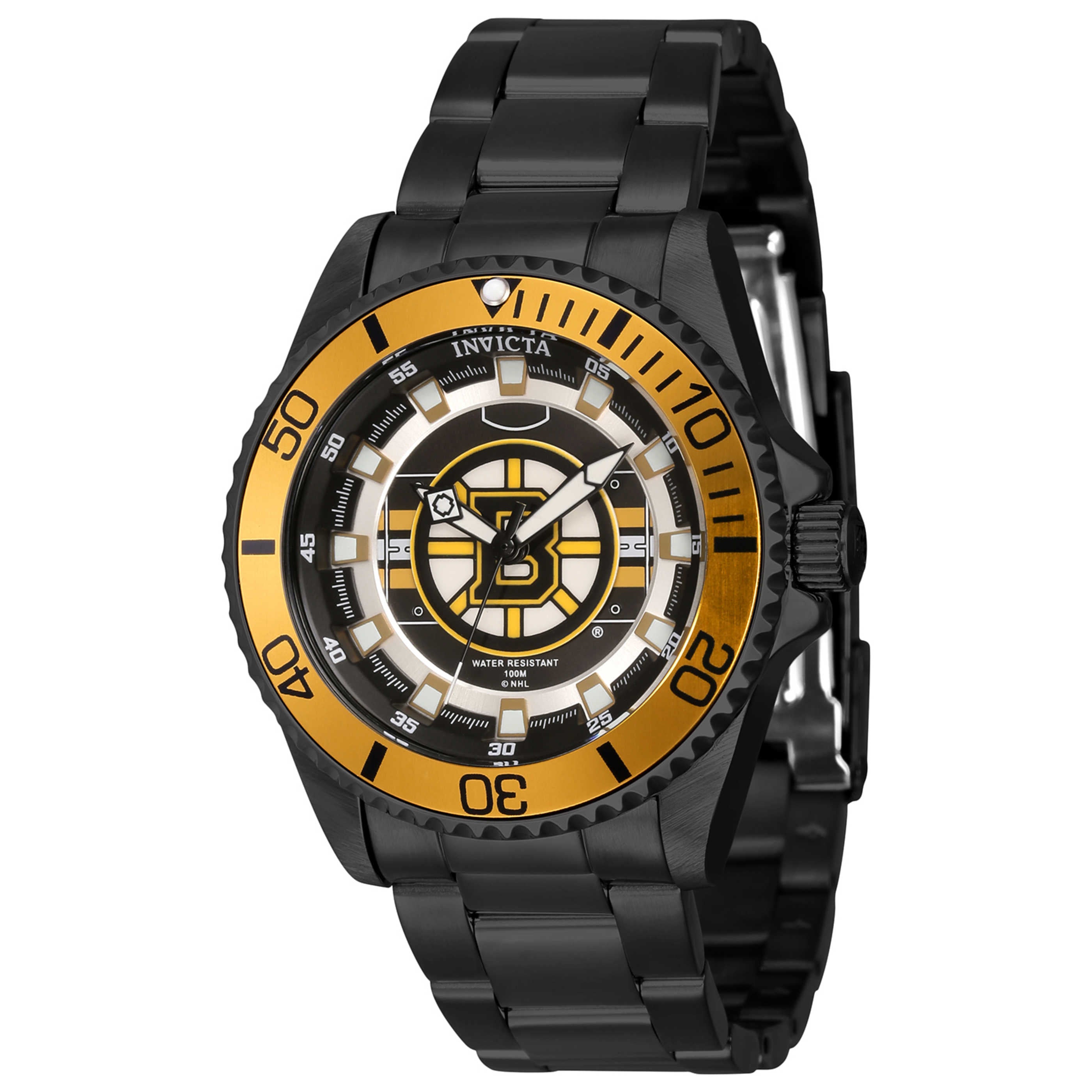 שעון Invicta דגם Boston Bruins לנשים 38 מ״מ קוורץ